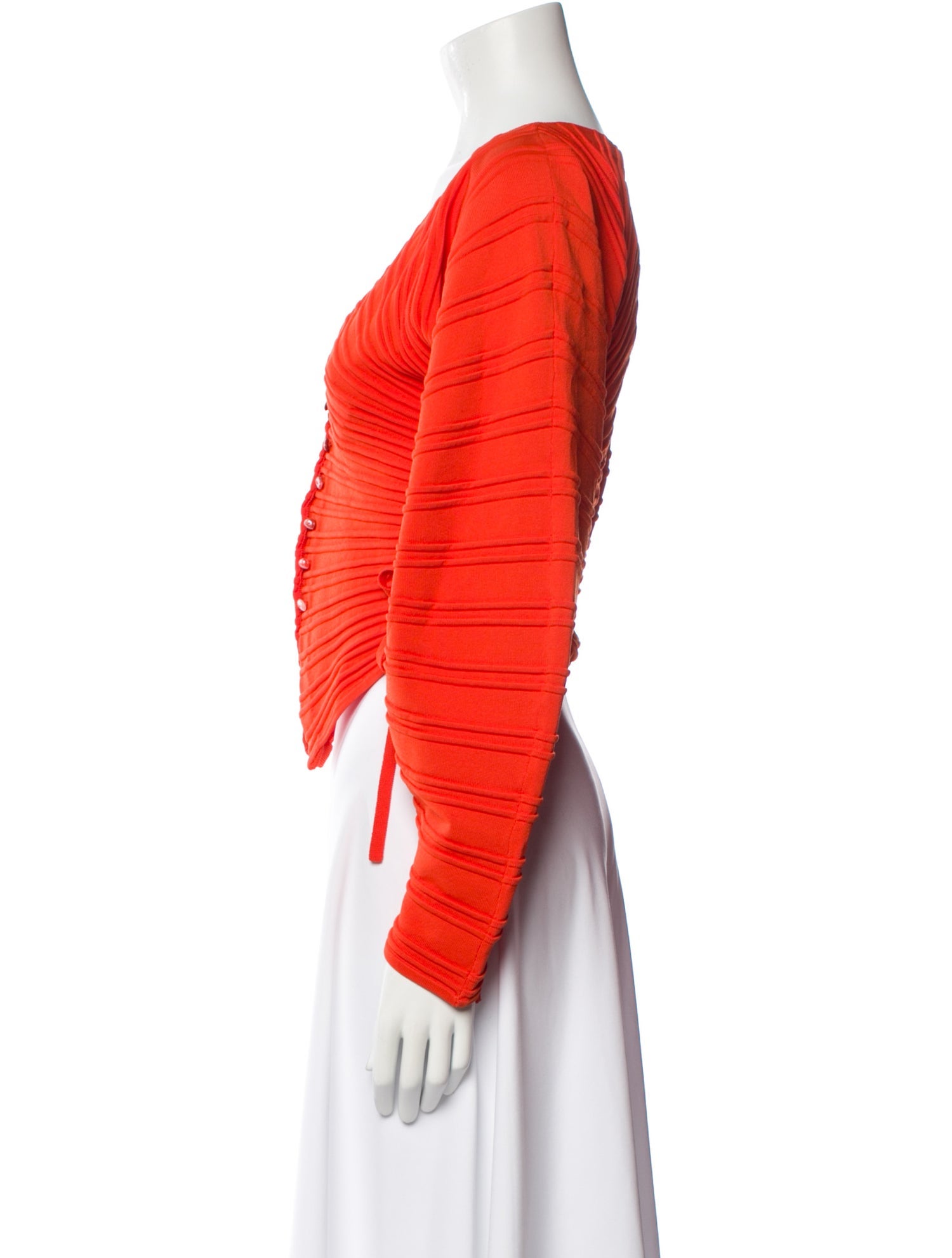 Cult Gaia V-Neck Long Sleeve Crop Top w/ Tags