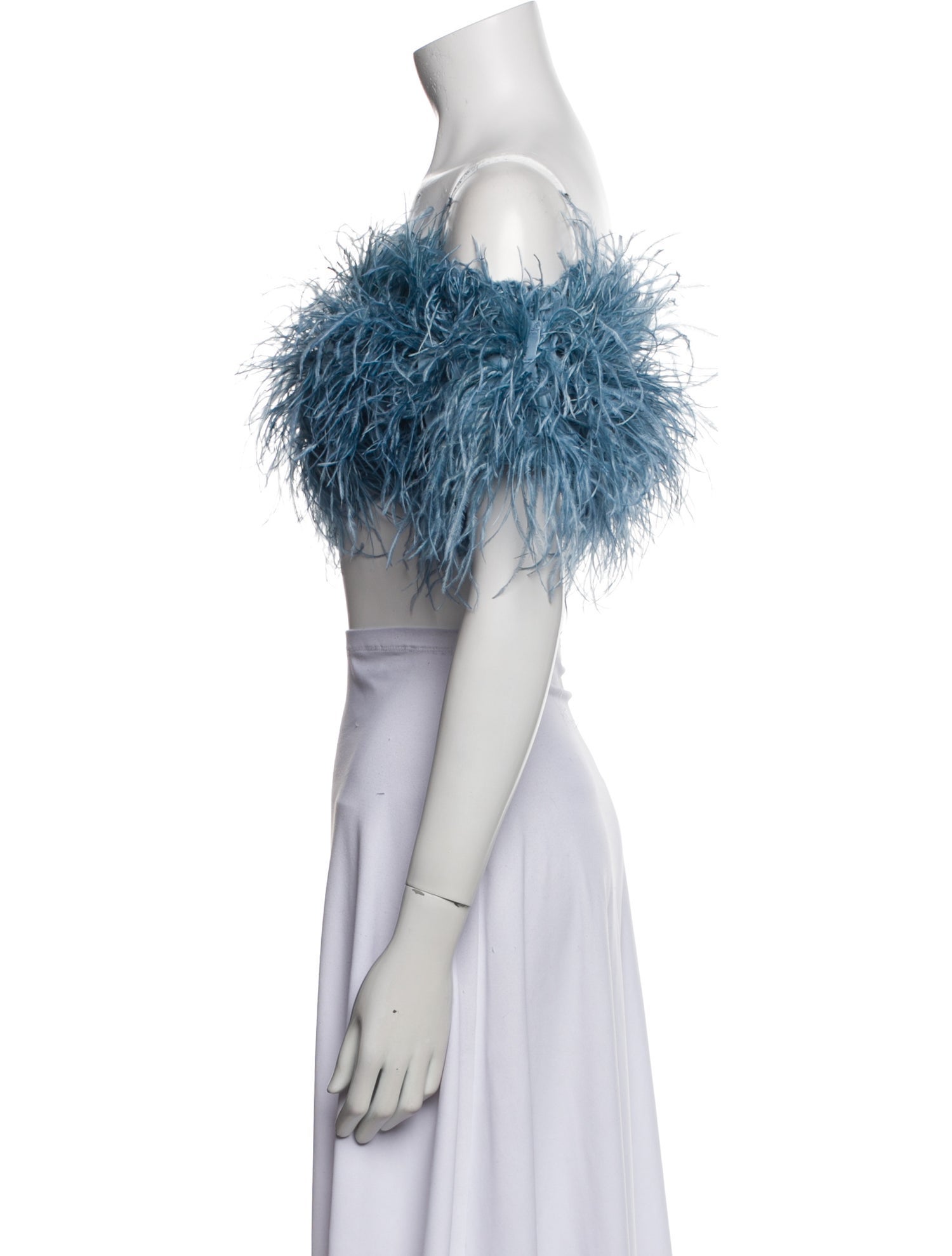 Cult Gaia Off-The-Shoulder Short Sleeve Crop Top