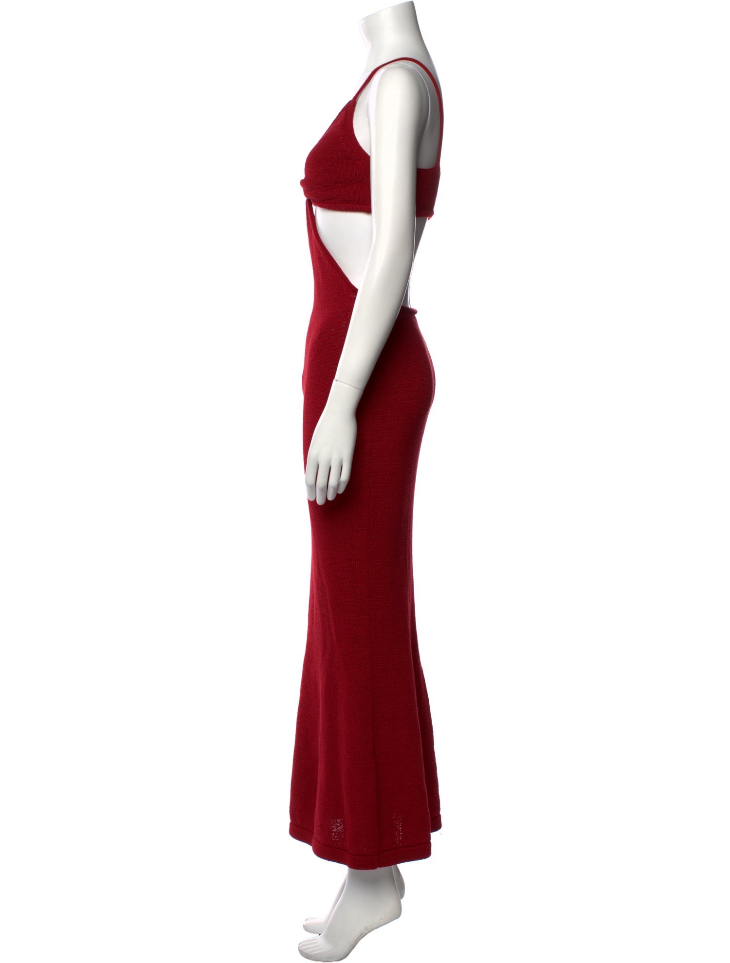 Cult Gaia V-Neck Long Dress