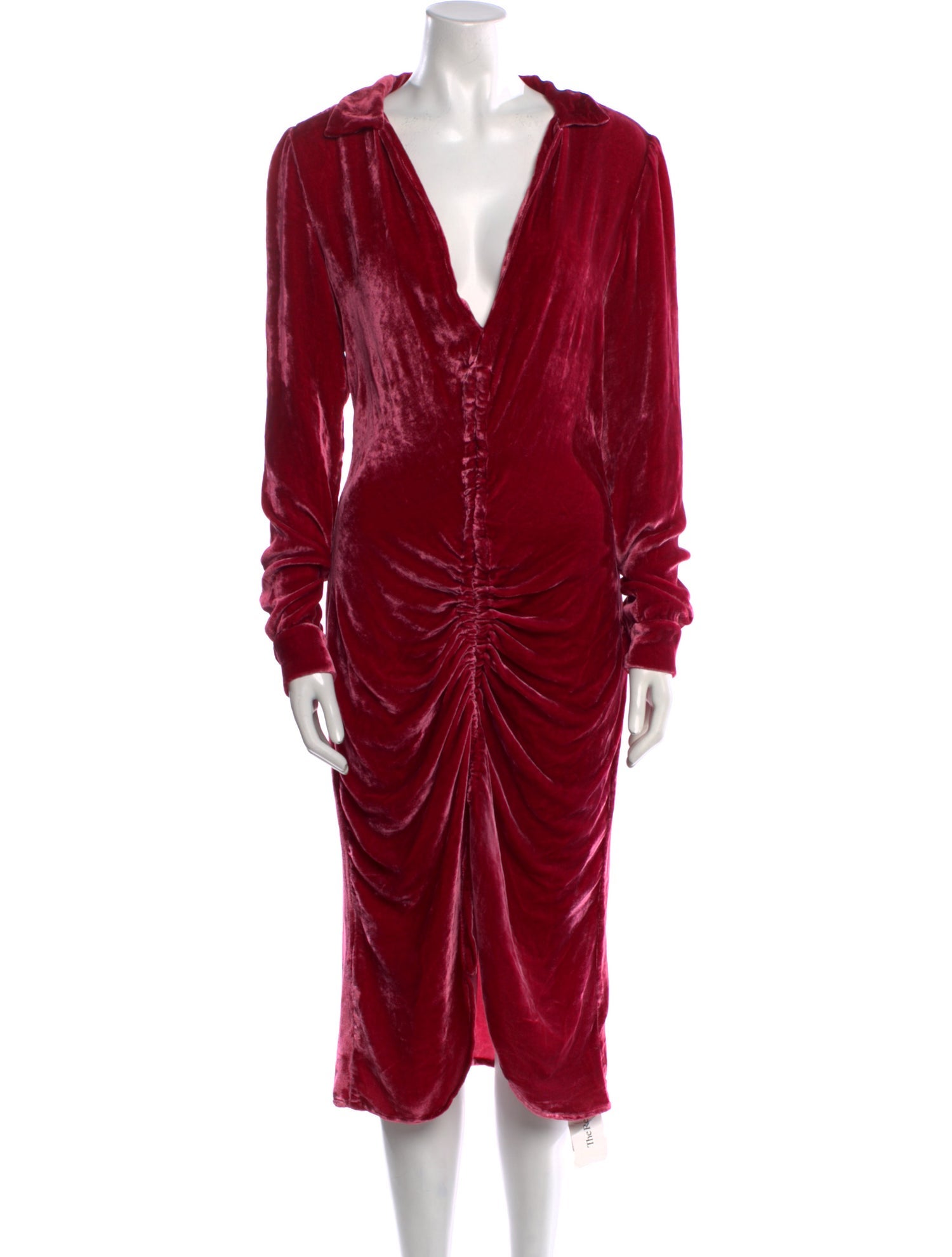 Cult Gaia V-Neck Midi Length Dress