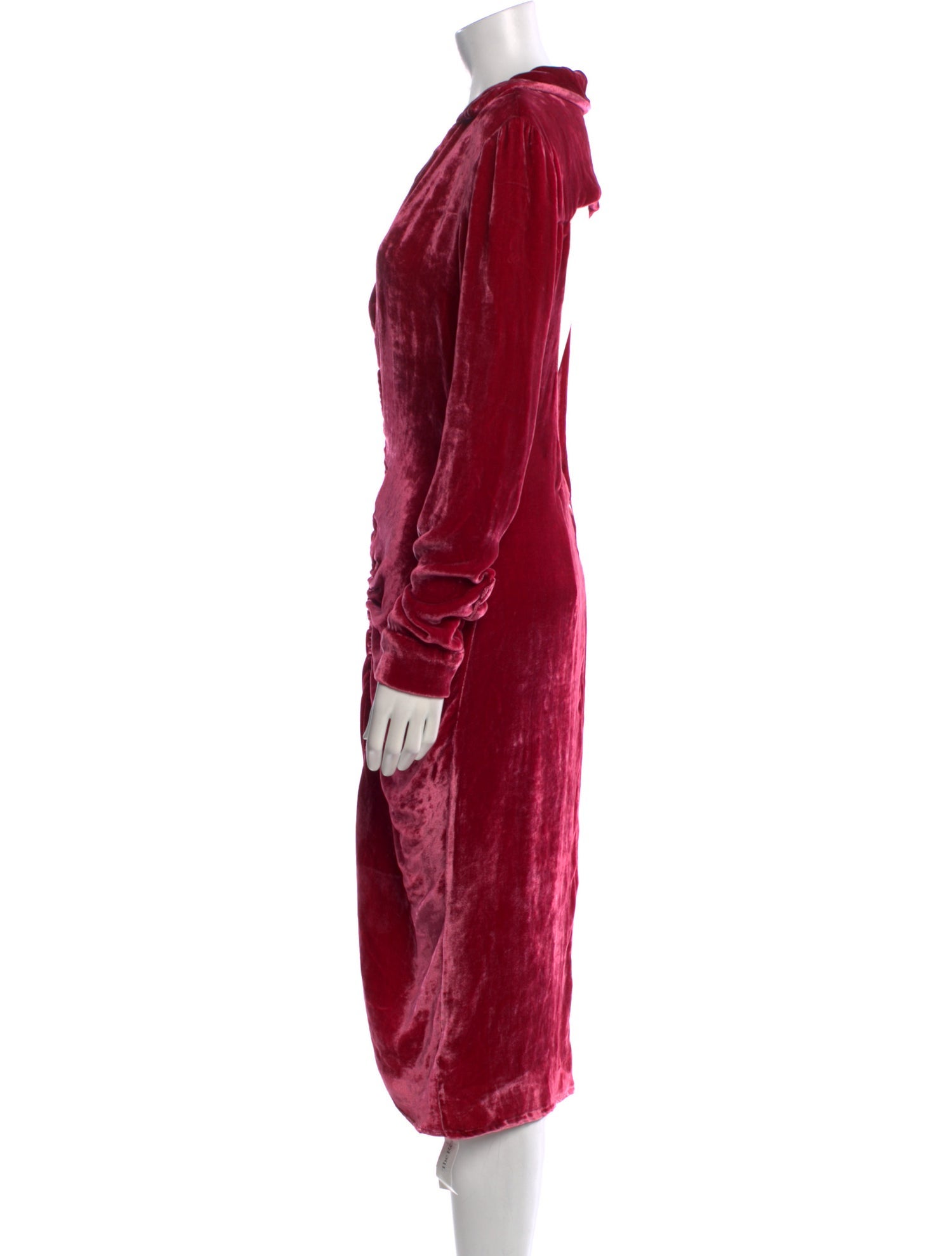 Cult Gaia V-Neck Midi Length Dress