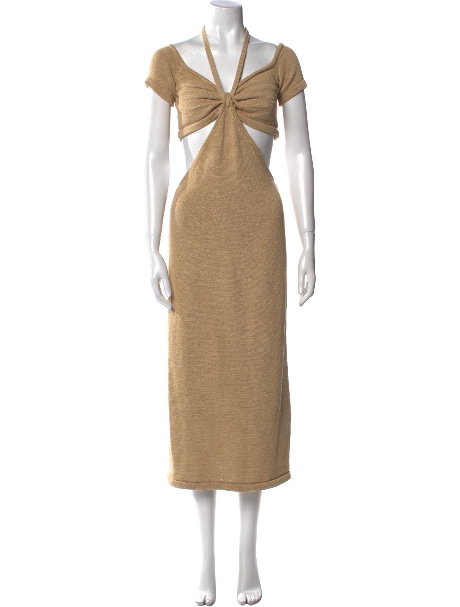 Cult Gaia V-Neck Long Dress