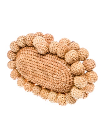 Cult Gaia Wicker Minaudière