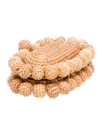 Cult Gaia Wicker Minaudière