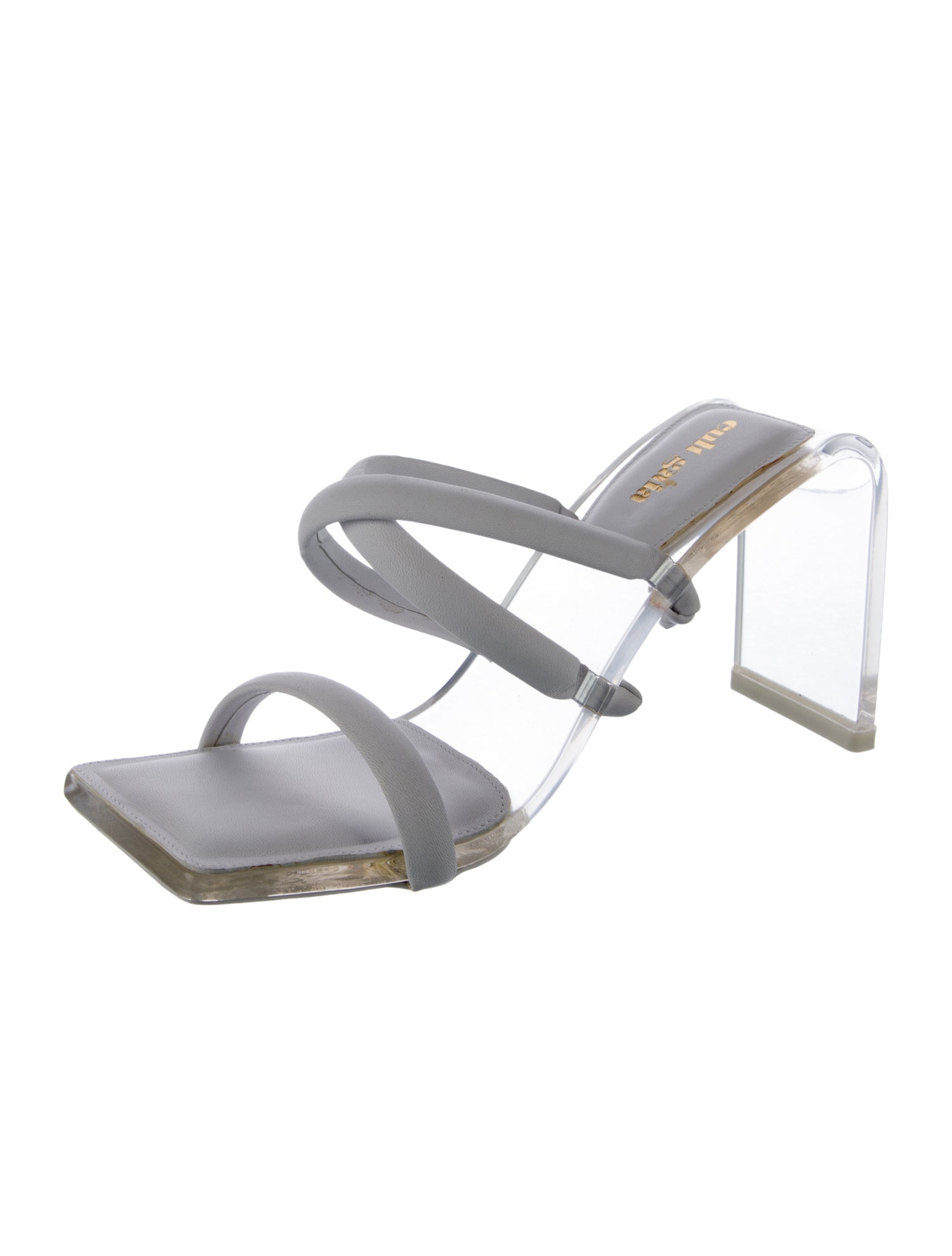 Cult Gaia Leather Slides