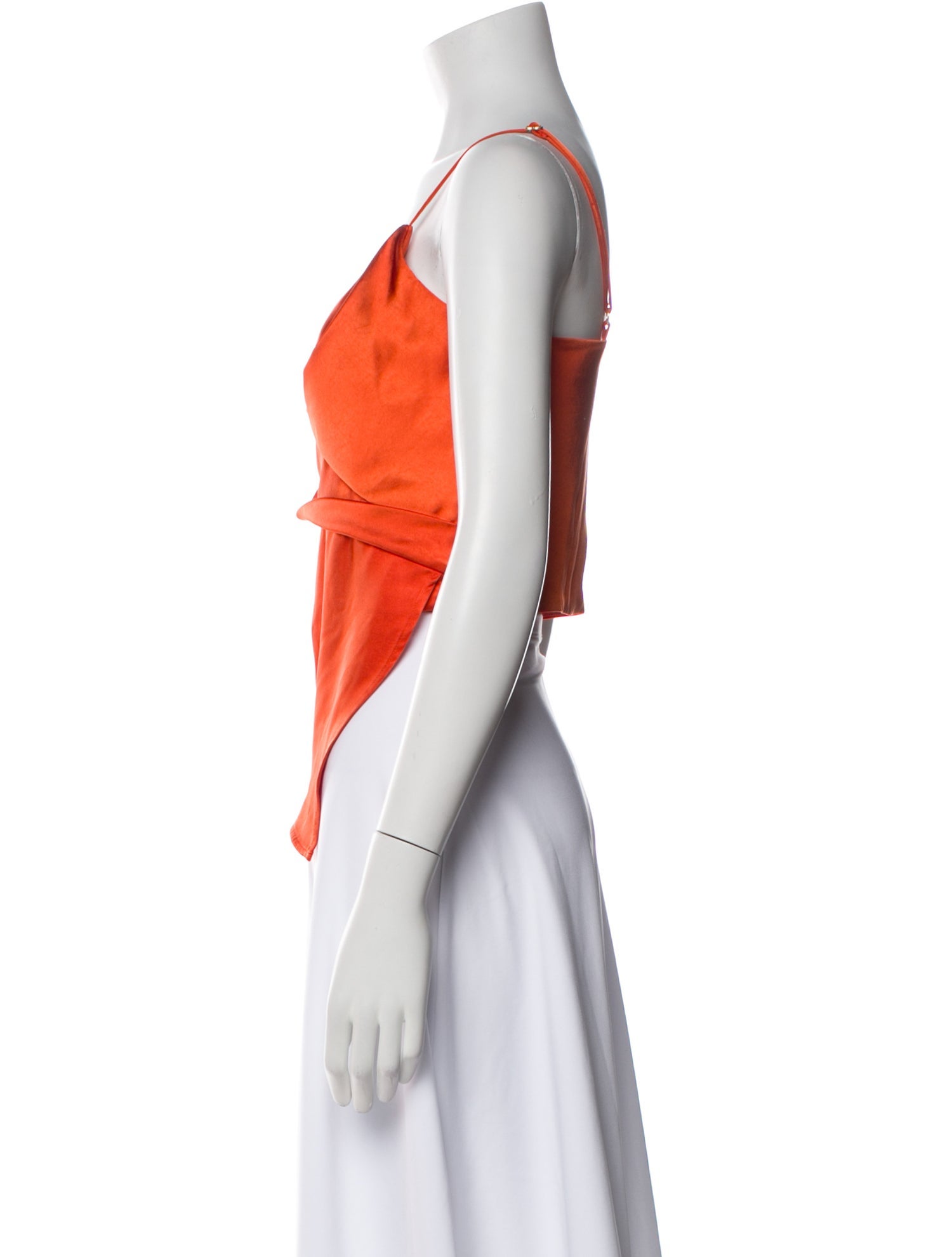 Cult Gaia V-Neck Sleeveless Crop Top