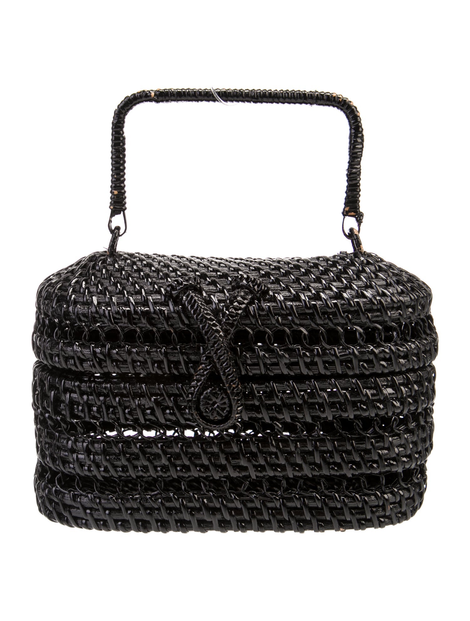 Cult Gaia Rattan Top Handle Bag