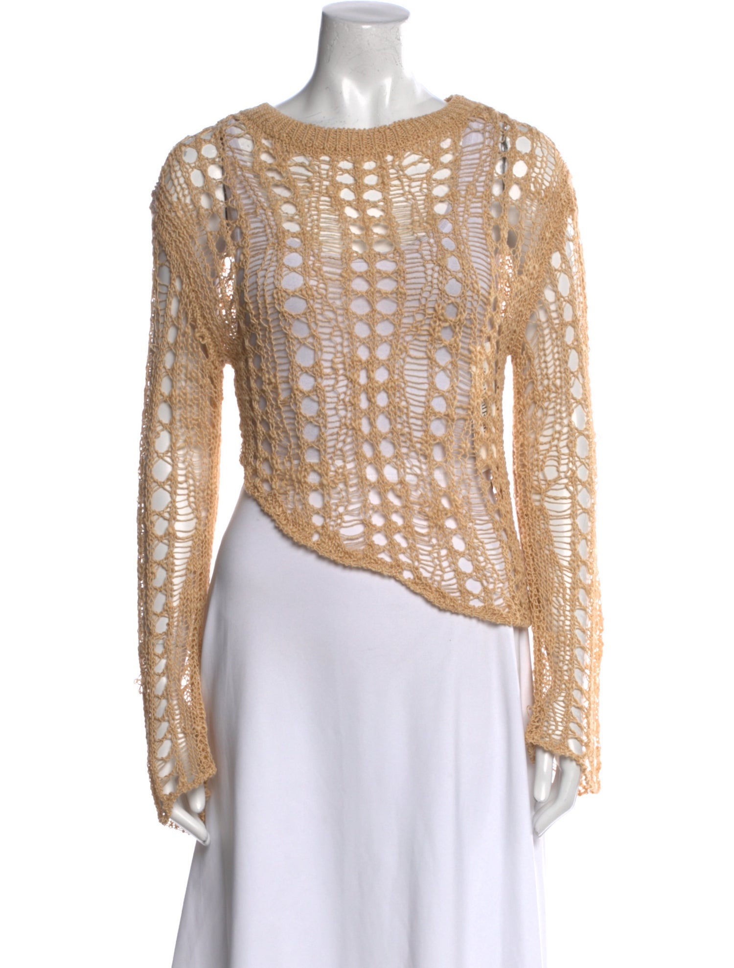 Cult Gaia Virgin Wool Scoop Neck Sweater