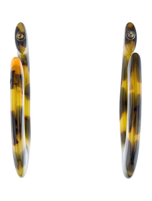 Cult Gaia Acrylic Kennedy Hoop Earrings