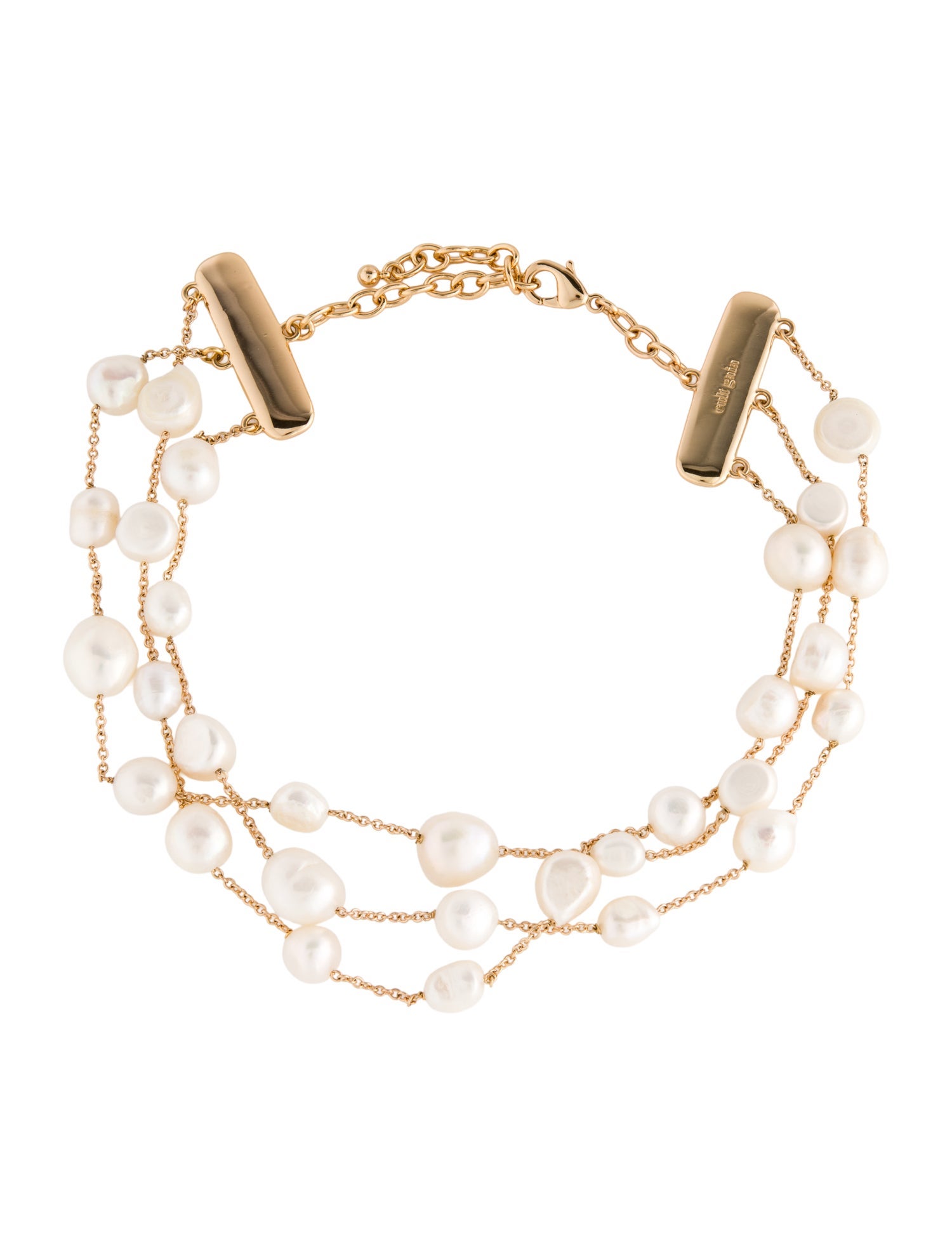 Cult Gaia Pearl Nyala Multistrand Necklaces