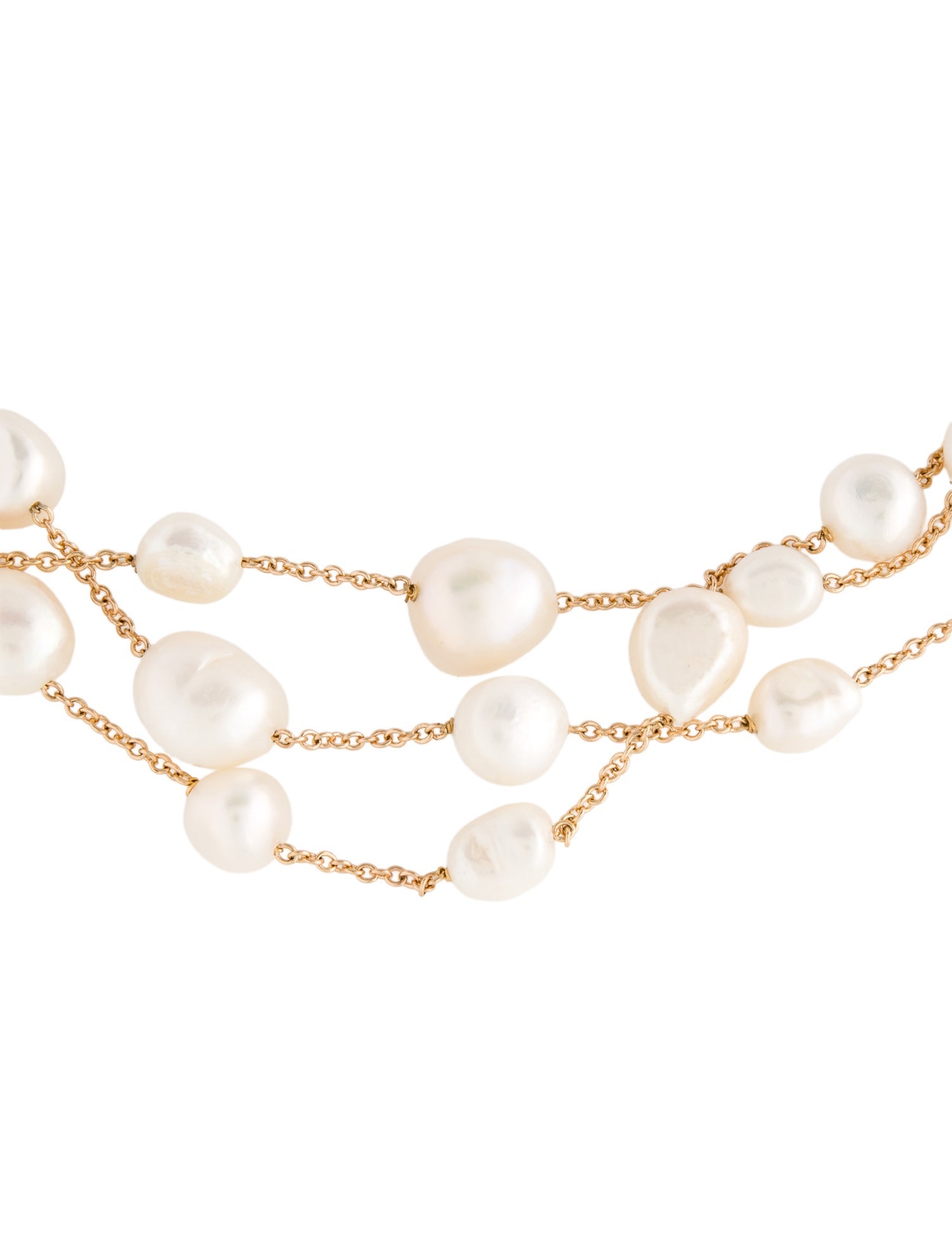 Cult Gaia Pearl Nyala Multistrand Necklaces