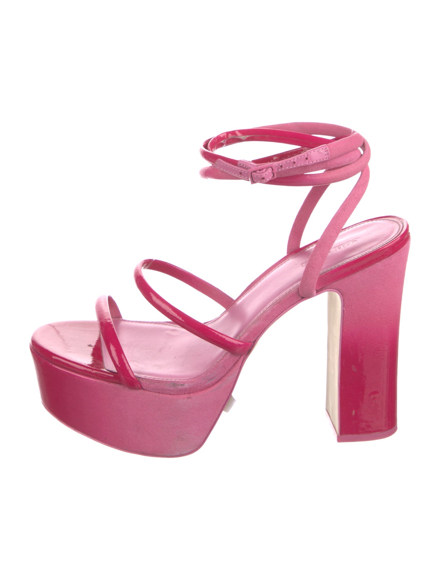 Cult Gaia Patent Leather Sandals