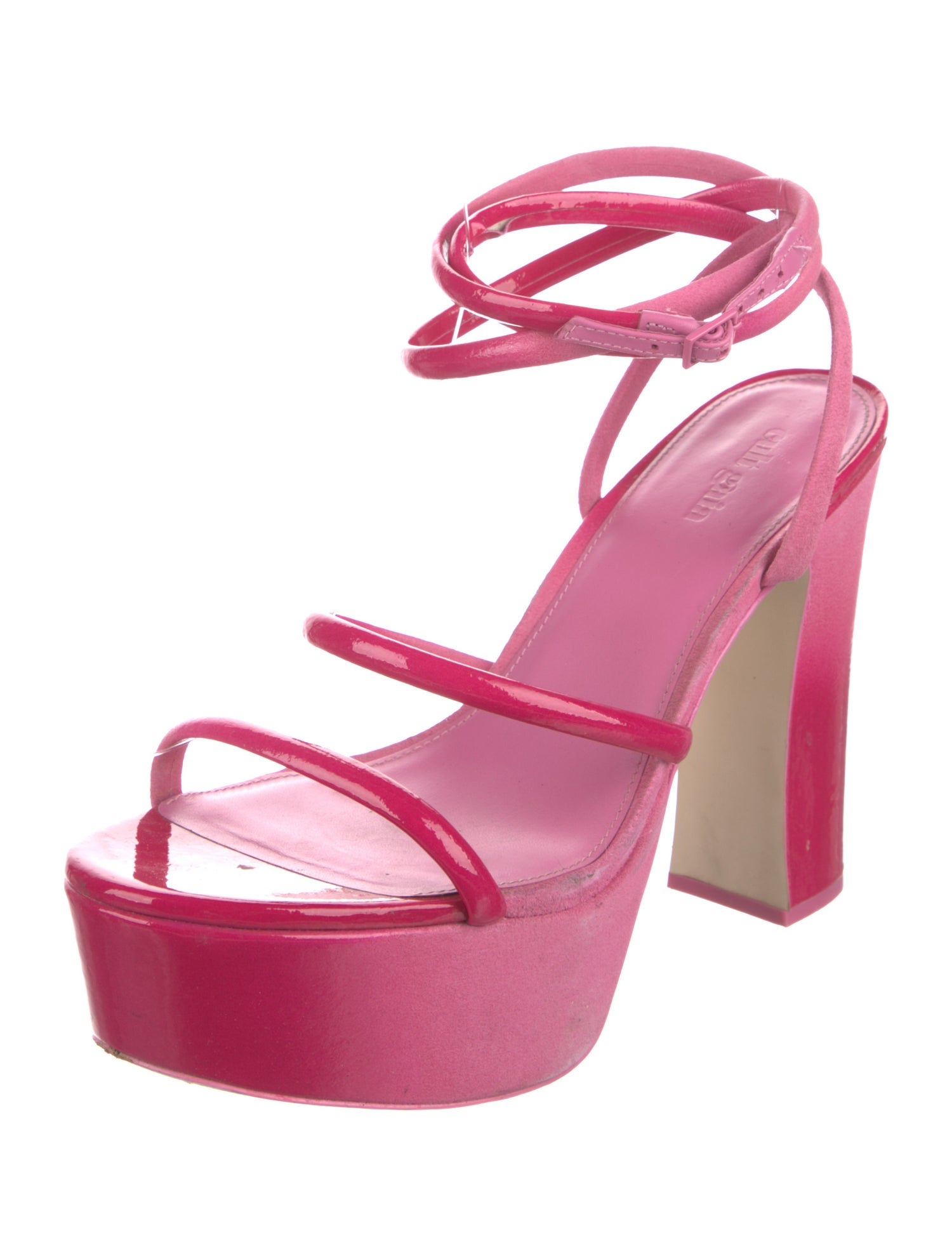 Cult Gaia Patent Leather Sandals