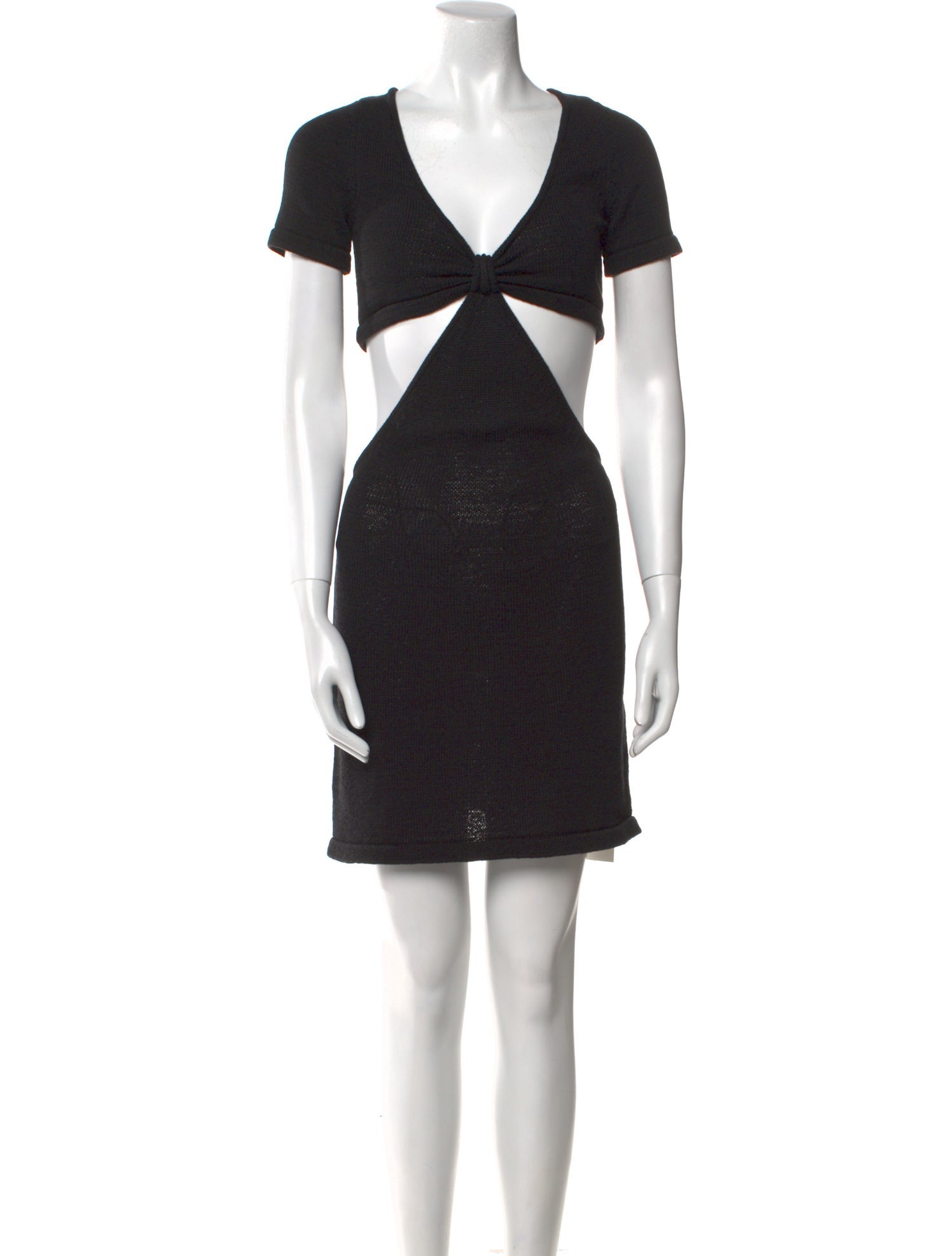 Cult Gaia V-Neck Knee-Length Dress