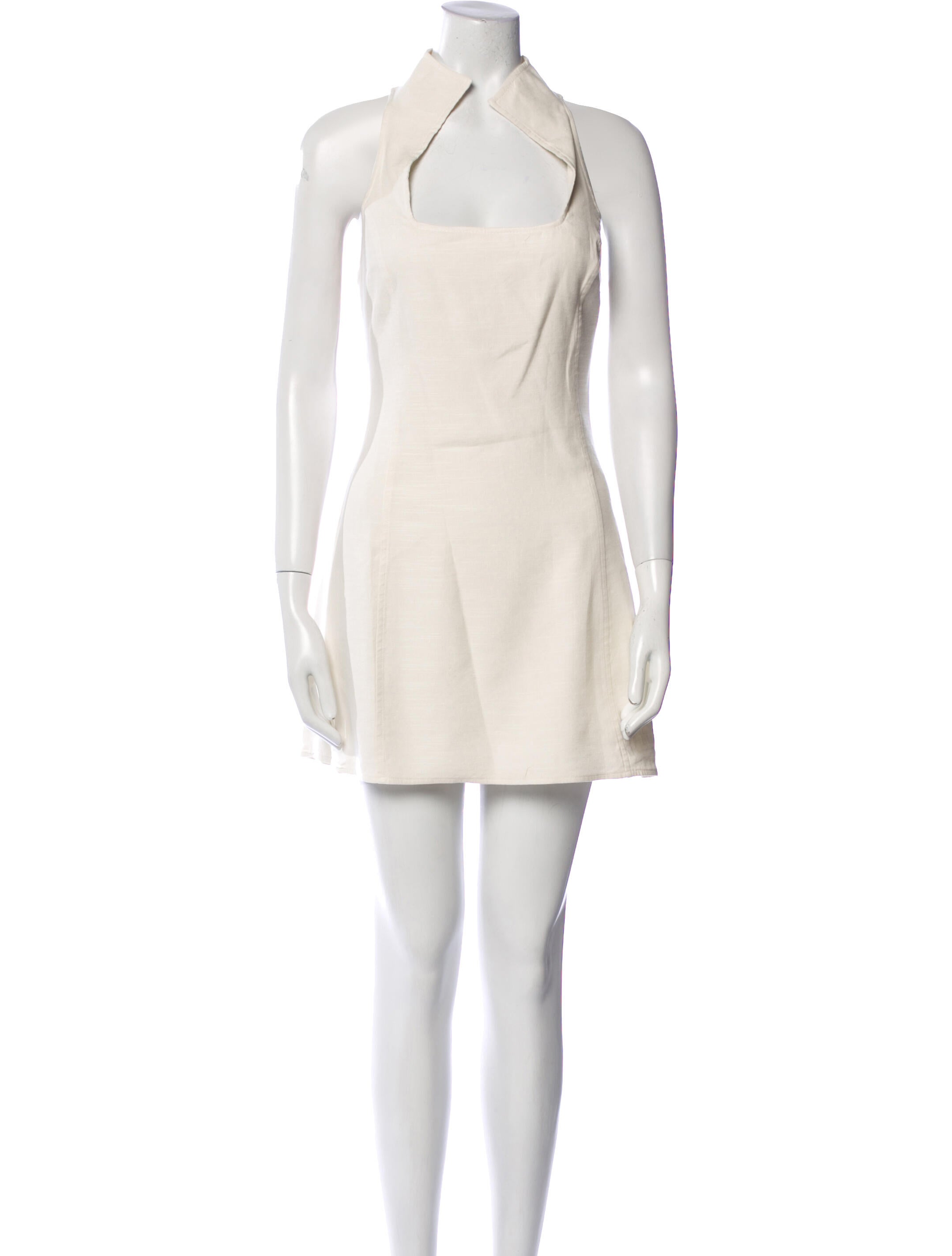 Cult Gaia Linen Knee-Length Dress