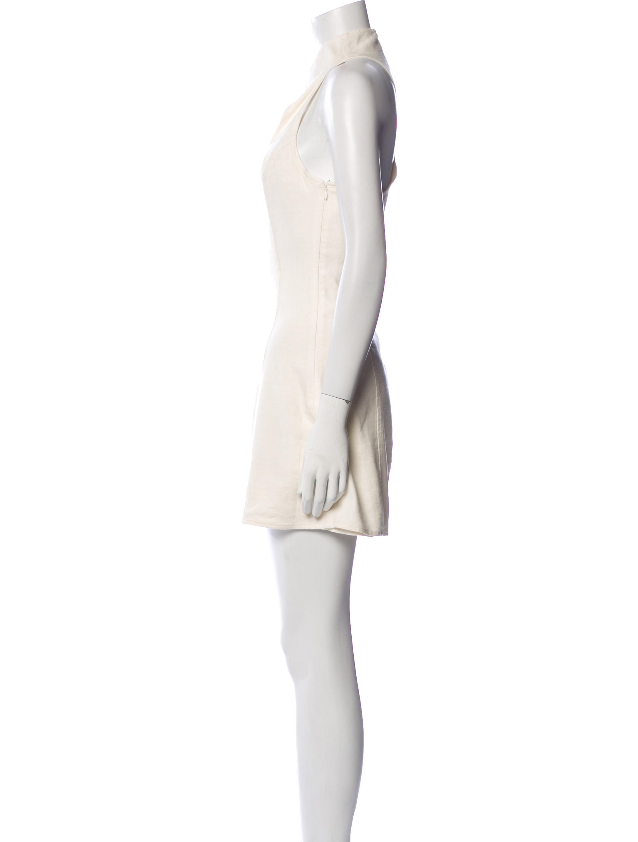 Cult Gaia Linen Knee-Length Dress