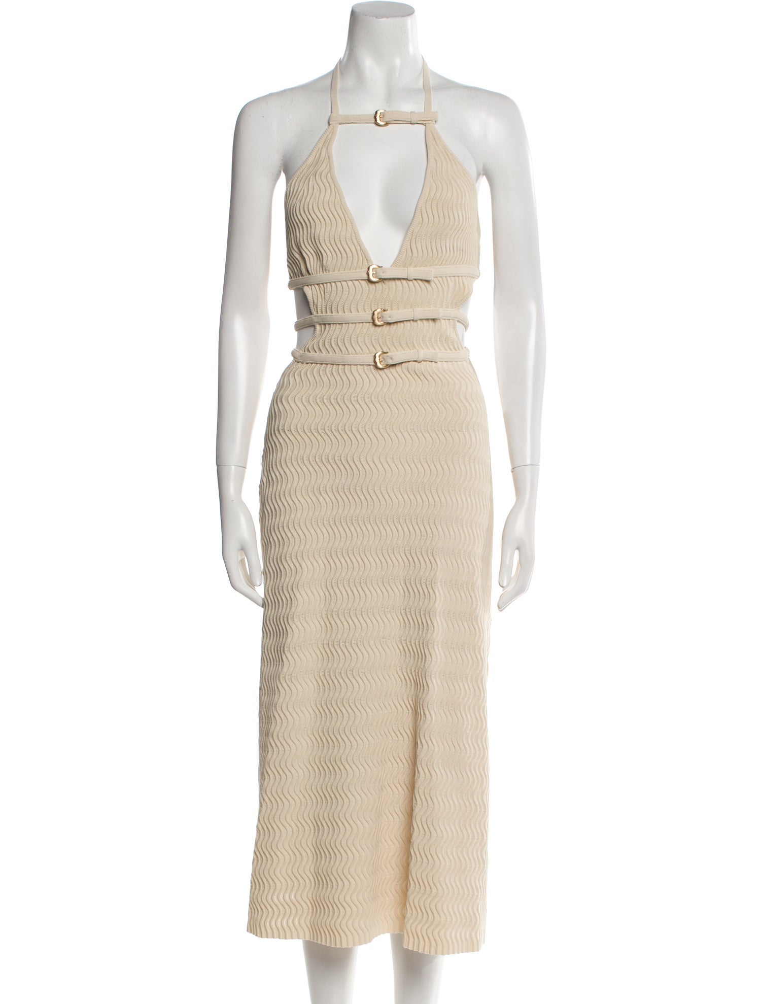 Cult Gaia Halterneck Midi Length Dress