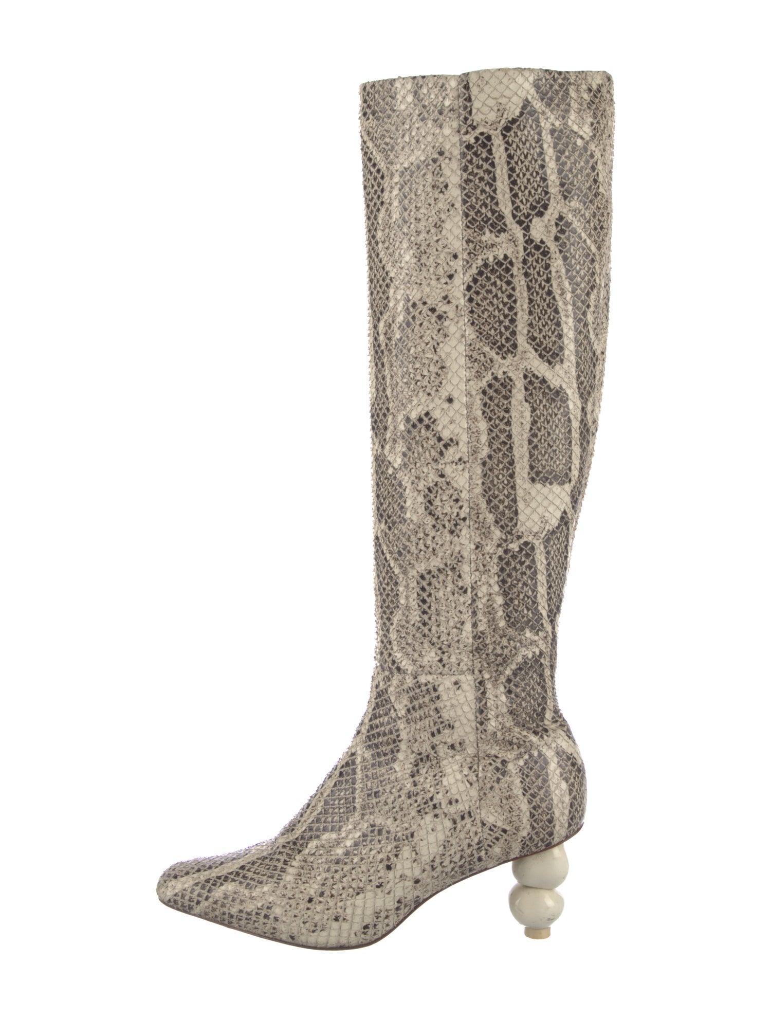 Cult Gaia Snakeskin Animal Print Boots