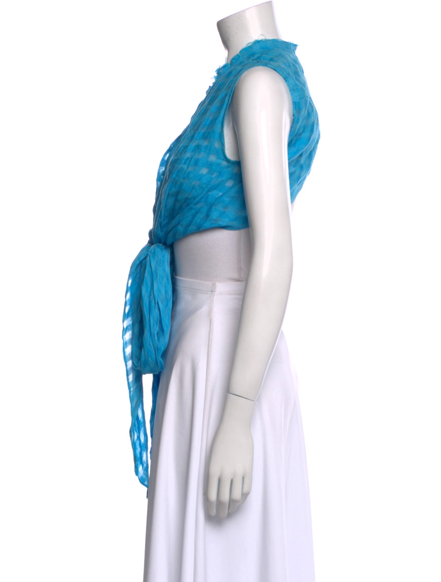 Cult Gaia Printed Crew Neck Top