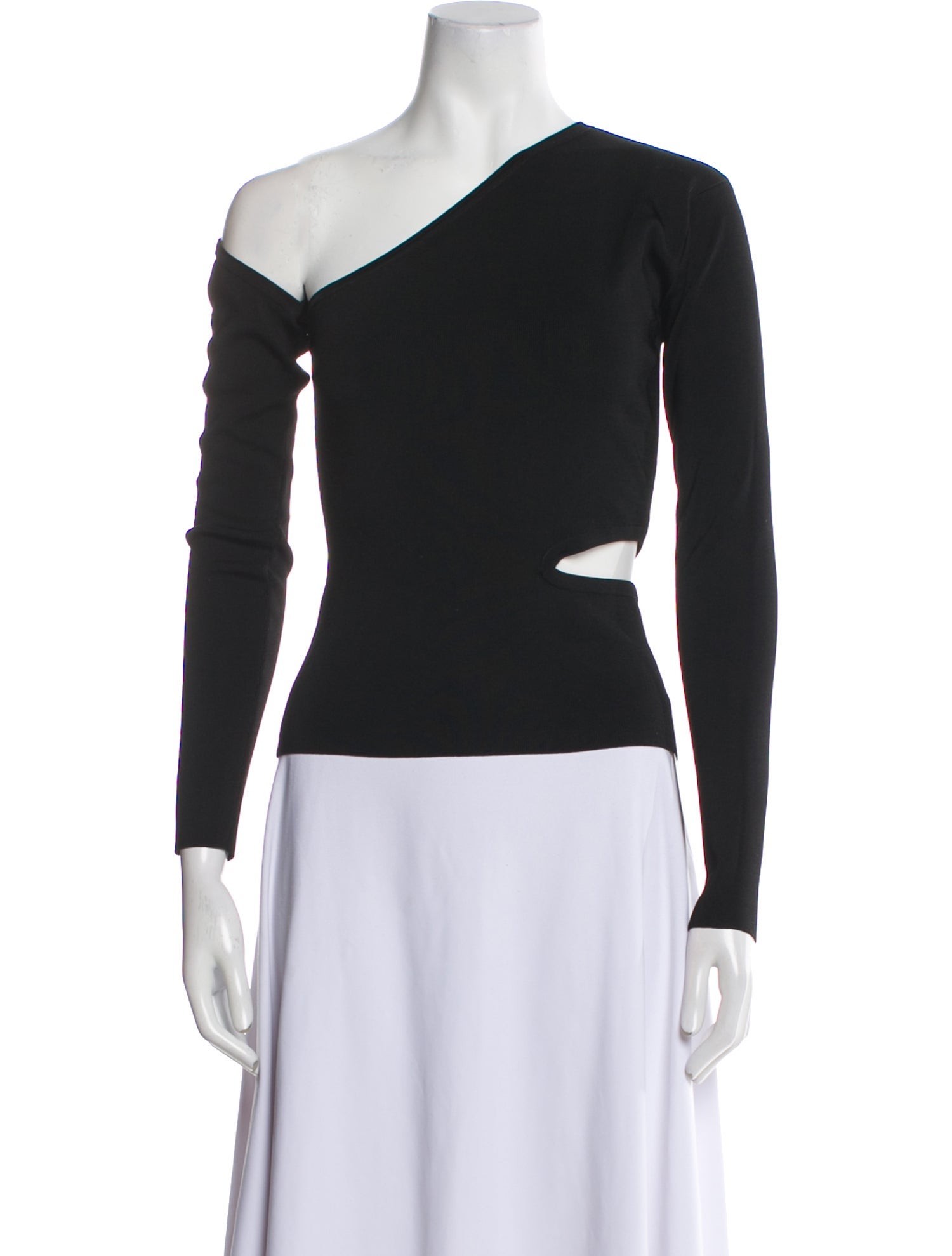 Cult Gaia One-Shoulder Long Sleeve Top