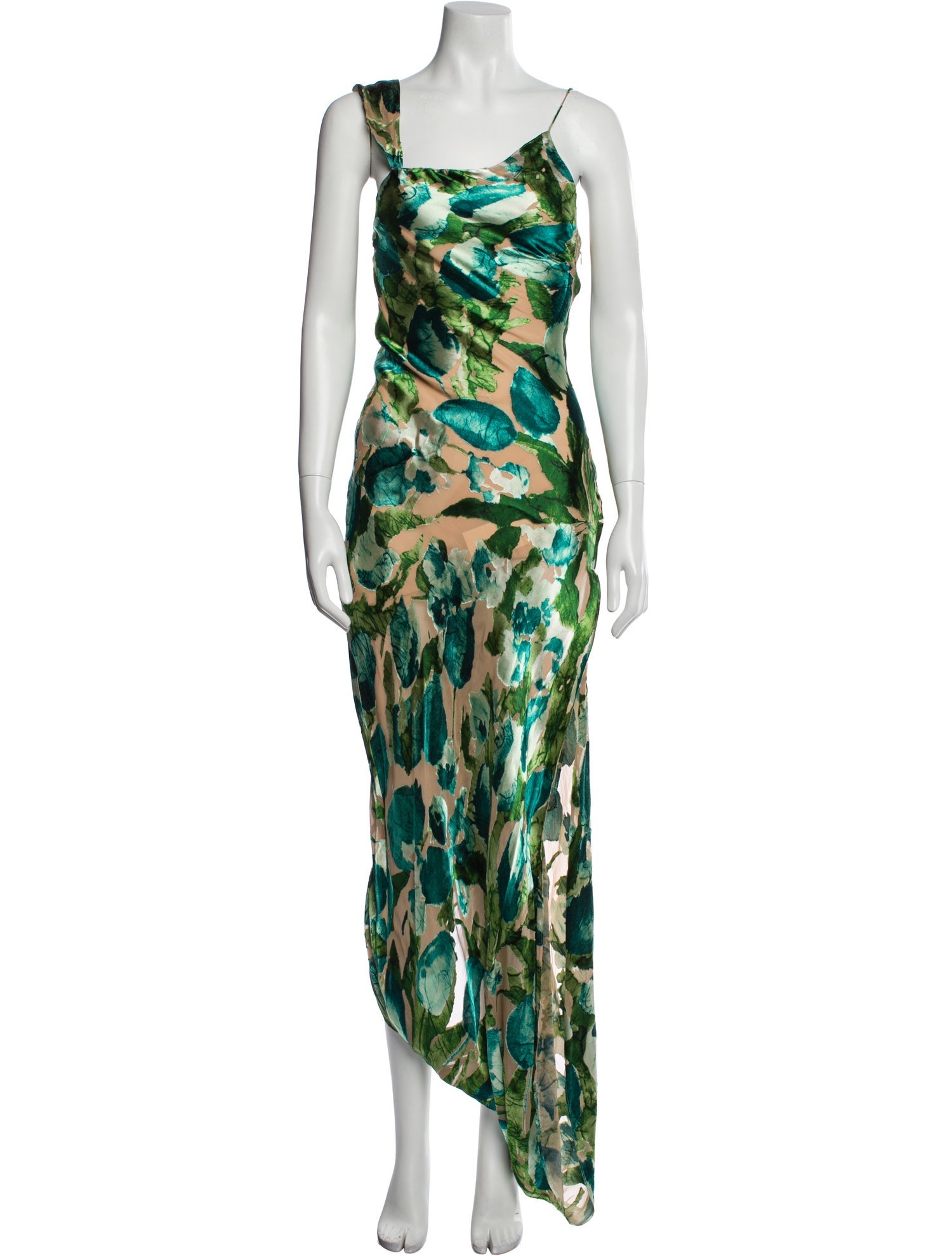 Cult Gaia Printed Long Dress