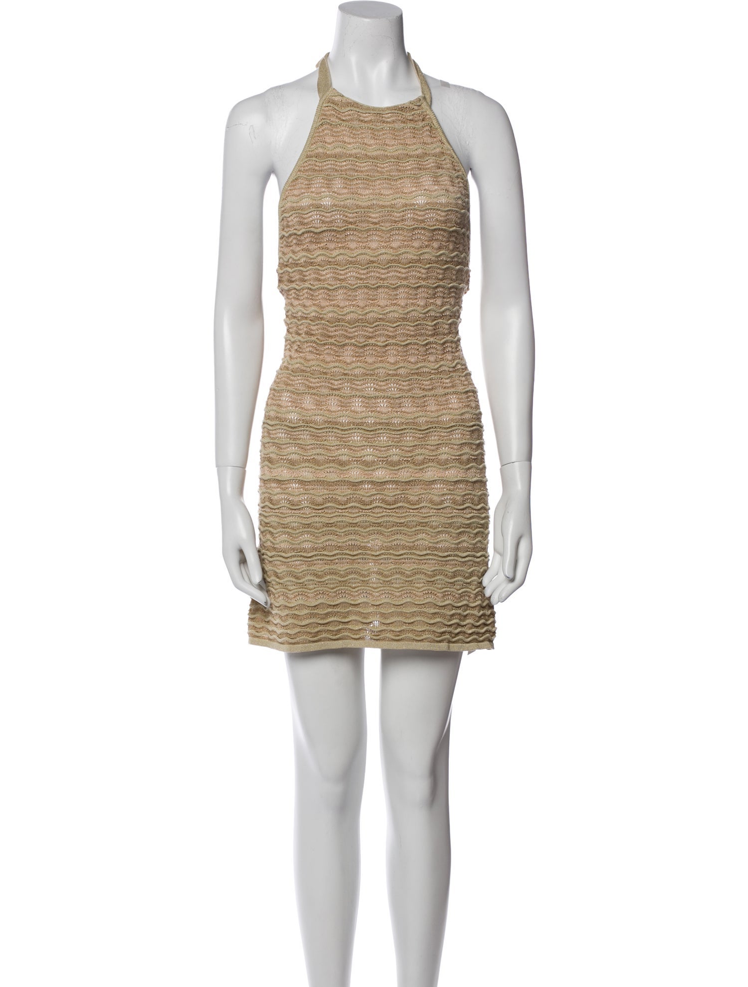 Cult Gaia Halterneck Mini Dress