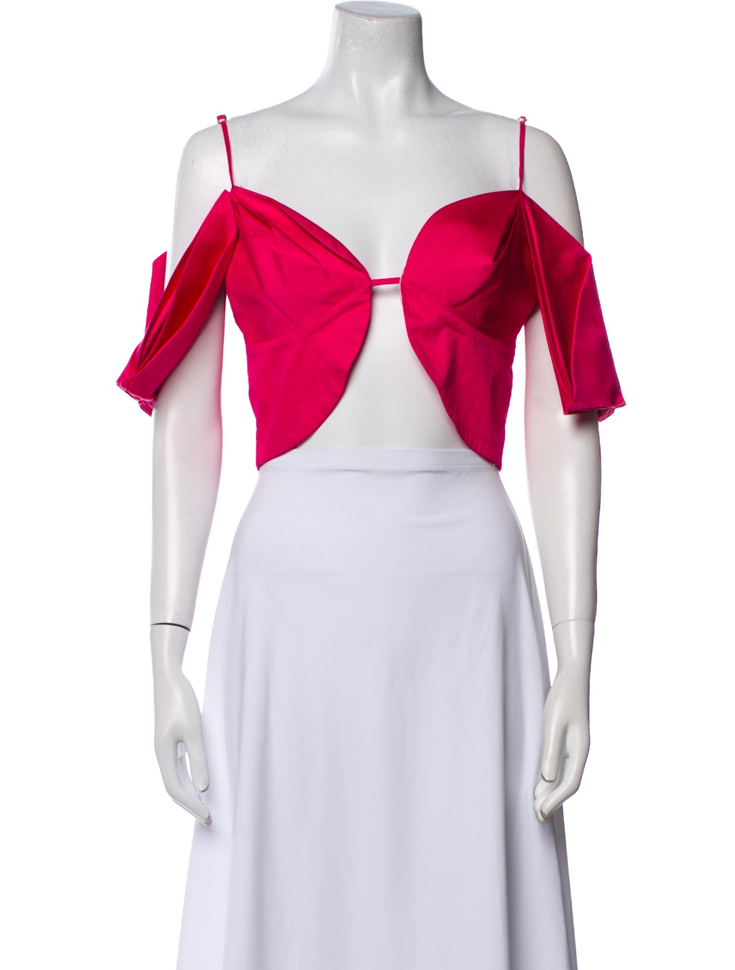 Cult Gaia Off-The-Shoulder Short Sleeve Crop Top w/ Tags