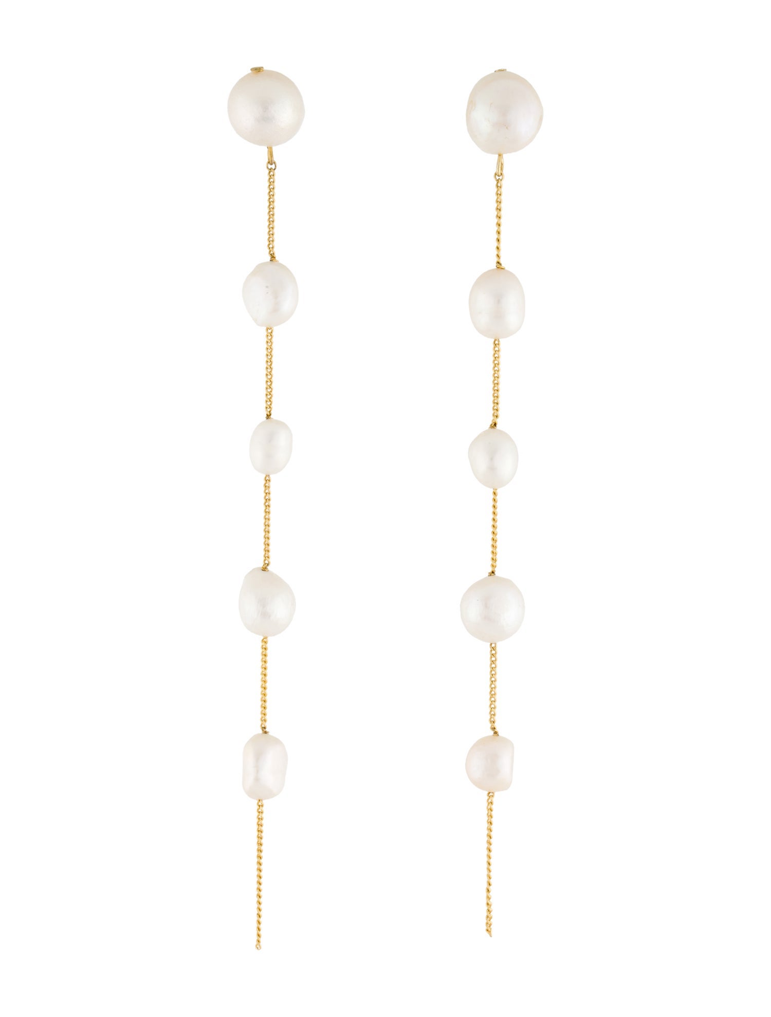 Cult Gaia Pearl Atum Drop Earrings