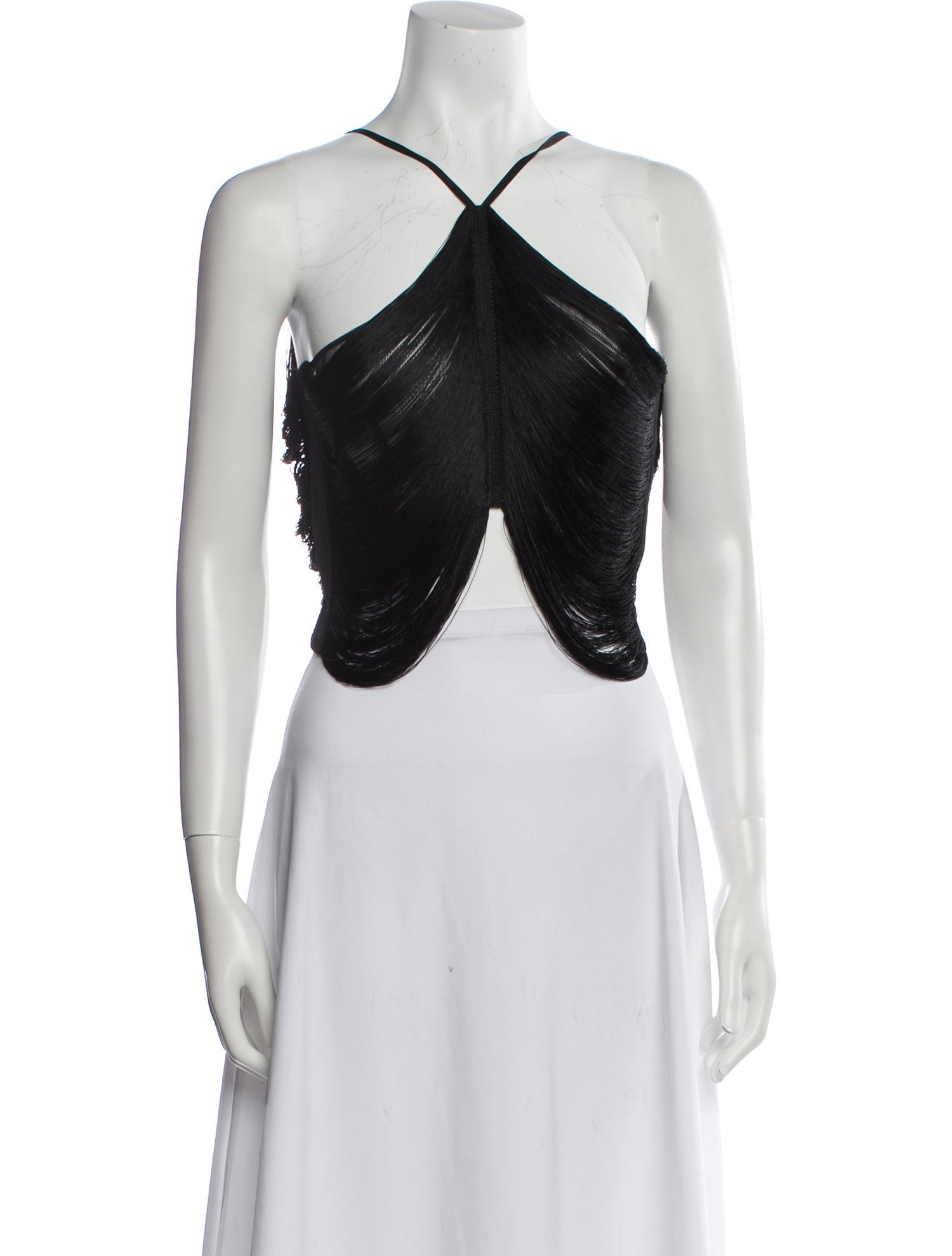 Cult Gaia Halterneck Sleeveless Crop Top