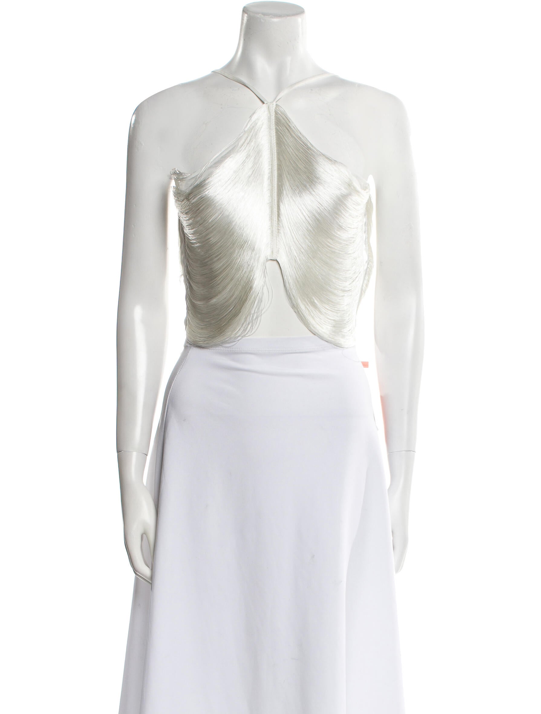 Cult Gaia Halterneck Sleeveless Crop Top w/ Tags