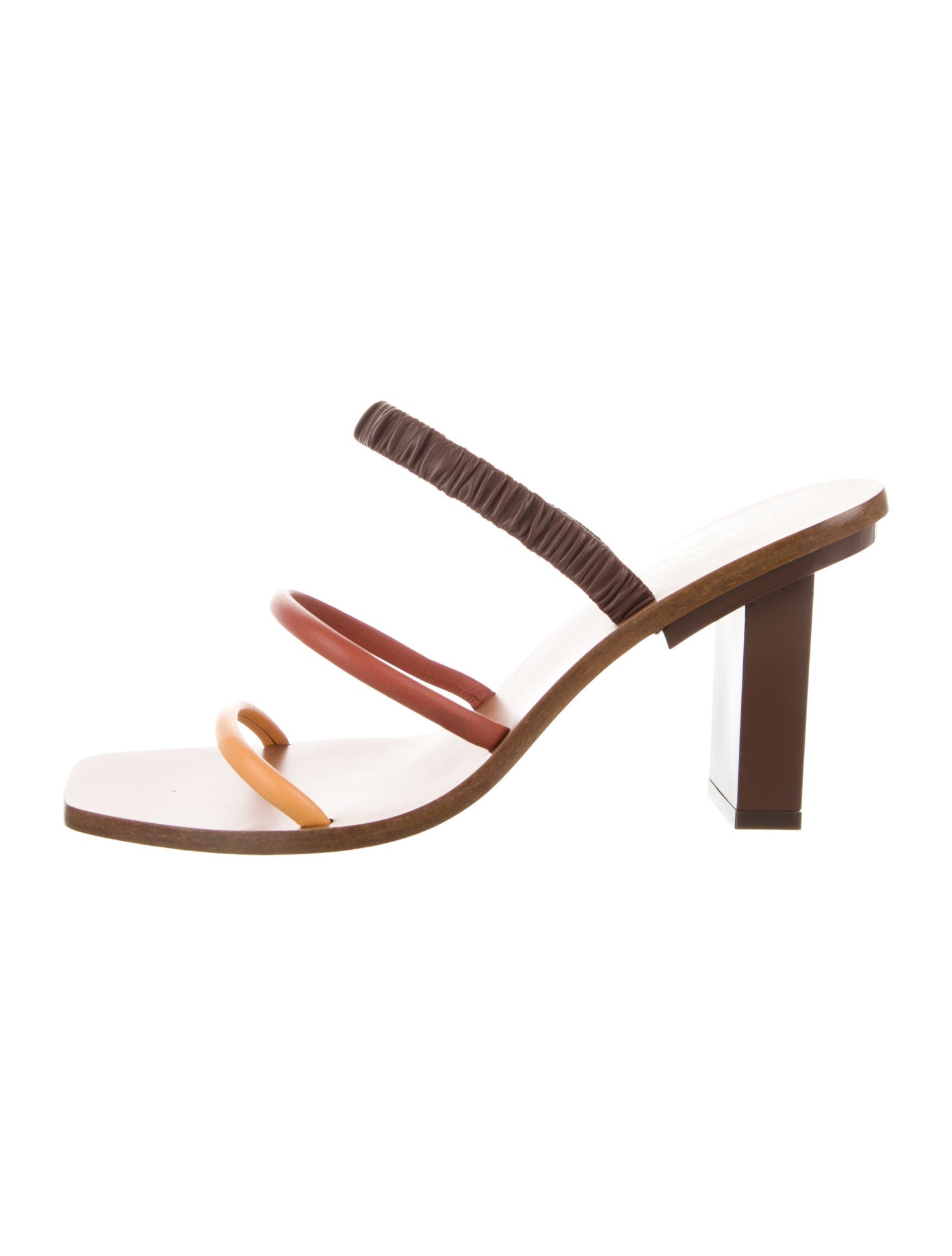 Cult Gaia Leather Slides