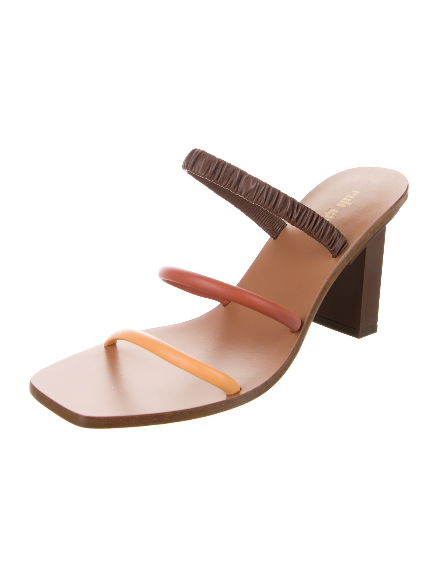 Cult Gaia Leather Slides