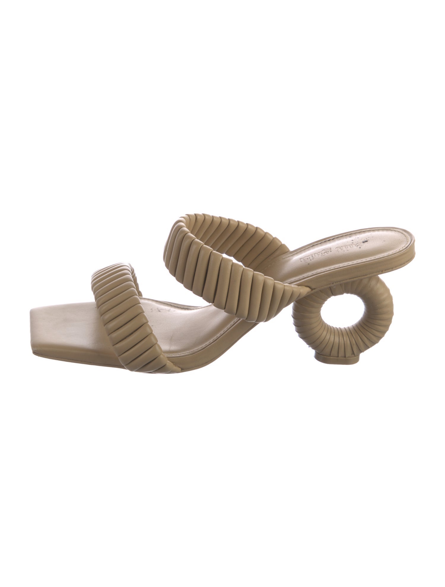 Cult Gaia Leather Slides