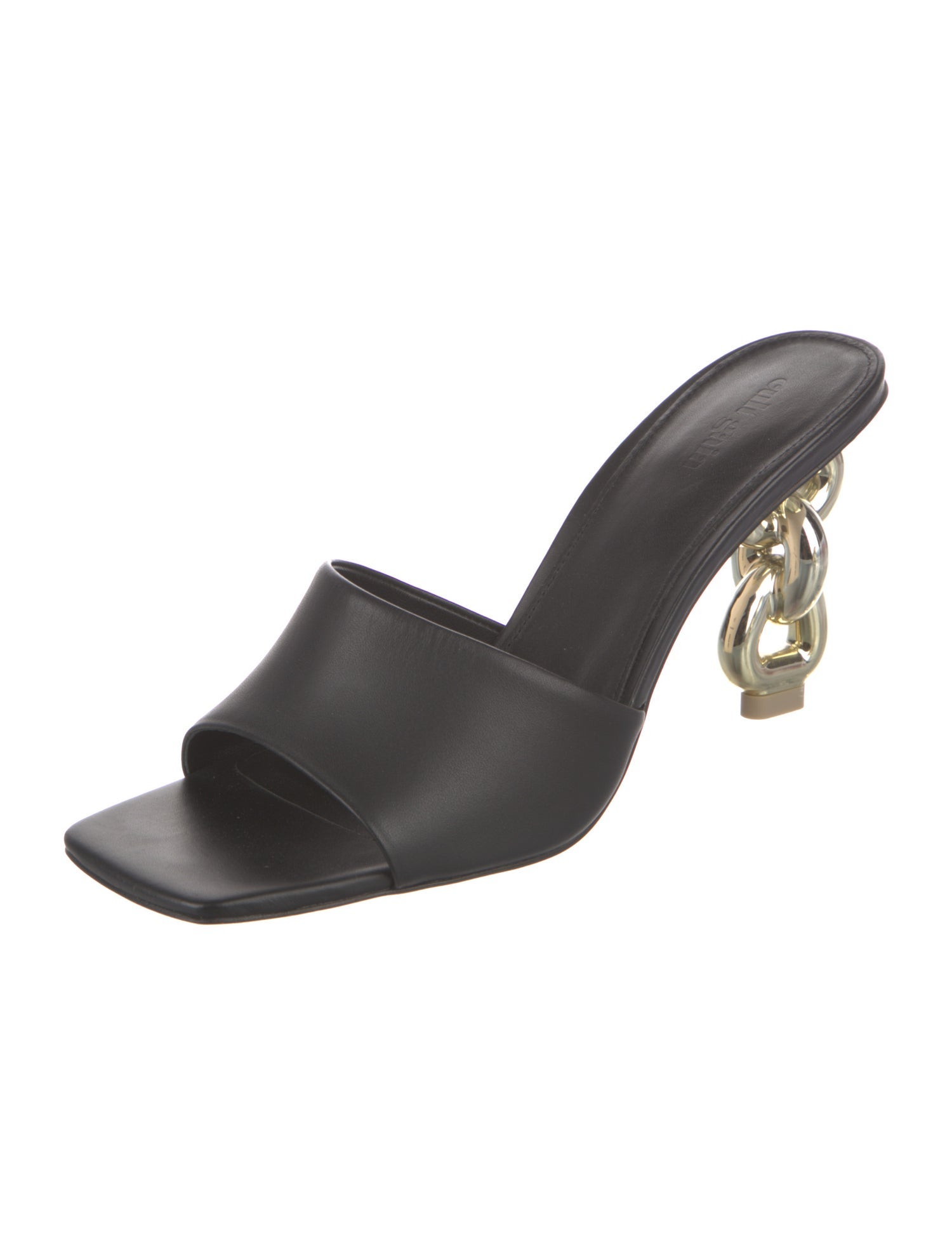 Cult Gaia Leather Slides