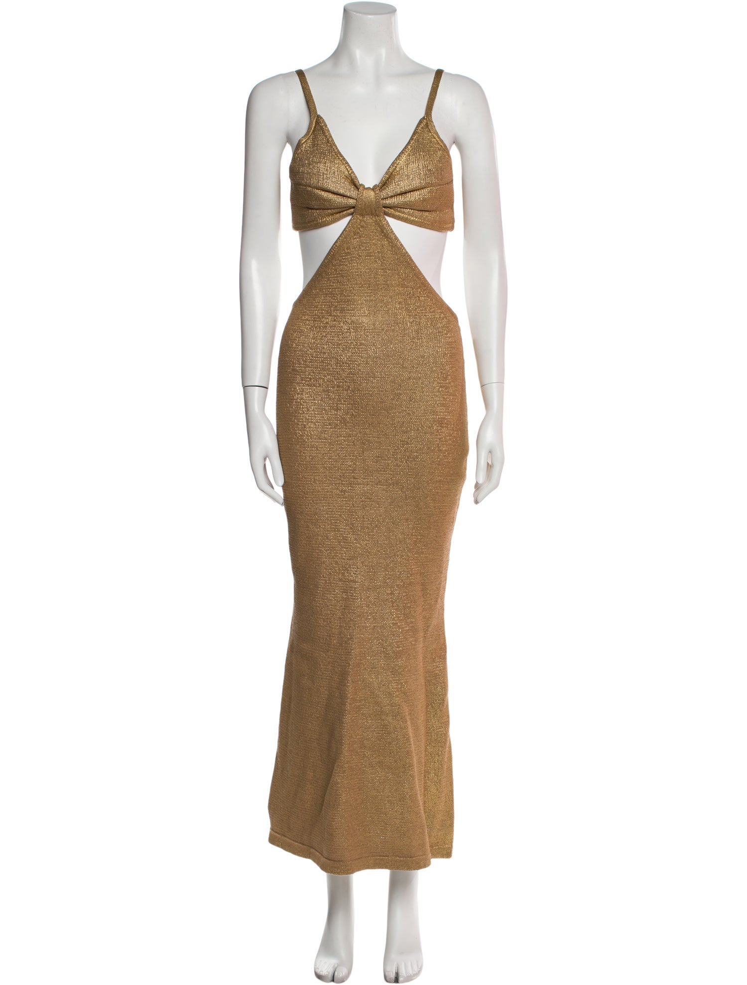 Cult Gaia V-Neck Long Dress