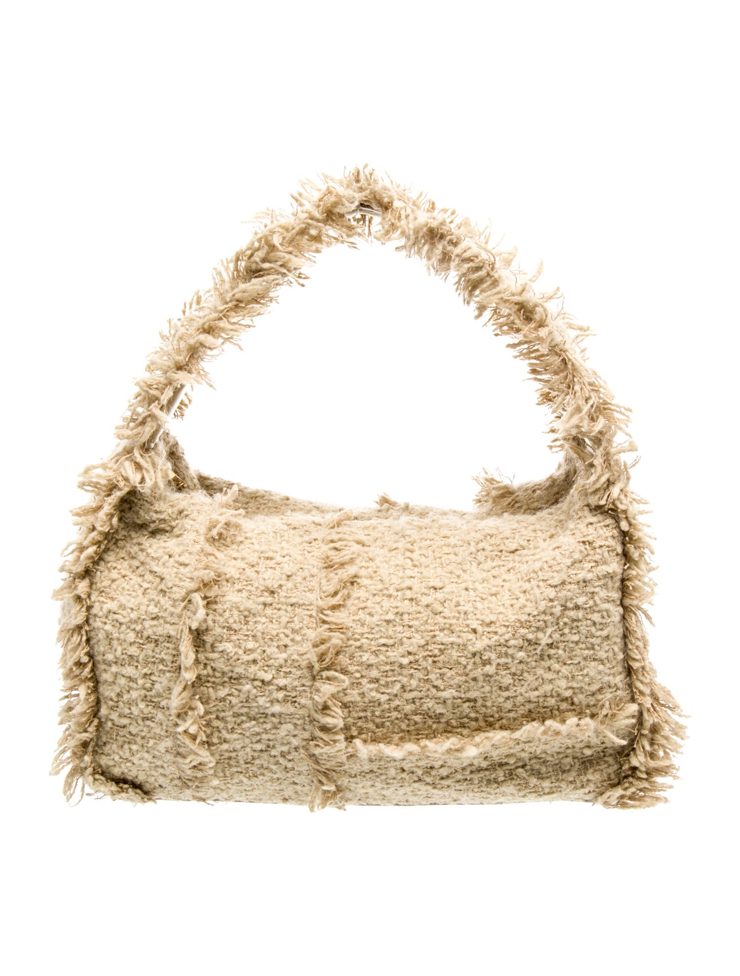 Cult Gaia Tweed Top Handle Bag