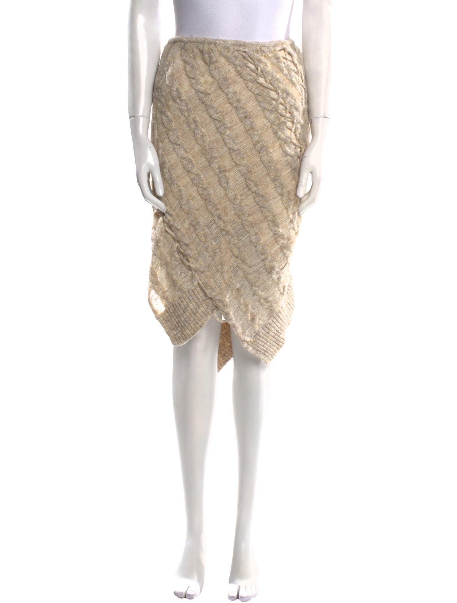 Cult Gaia Lace Pattern Knee-Length Skirt