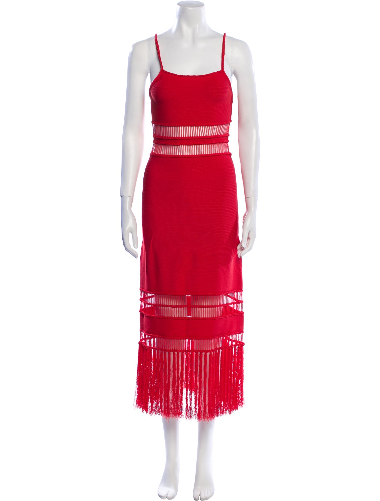 Cult Gaia Square Neckline Midi Length Dress