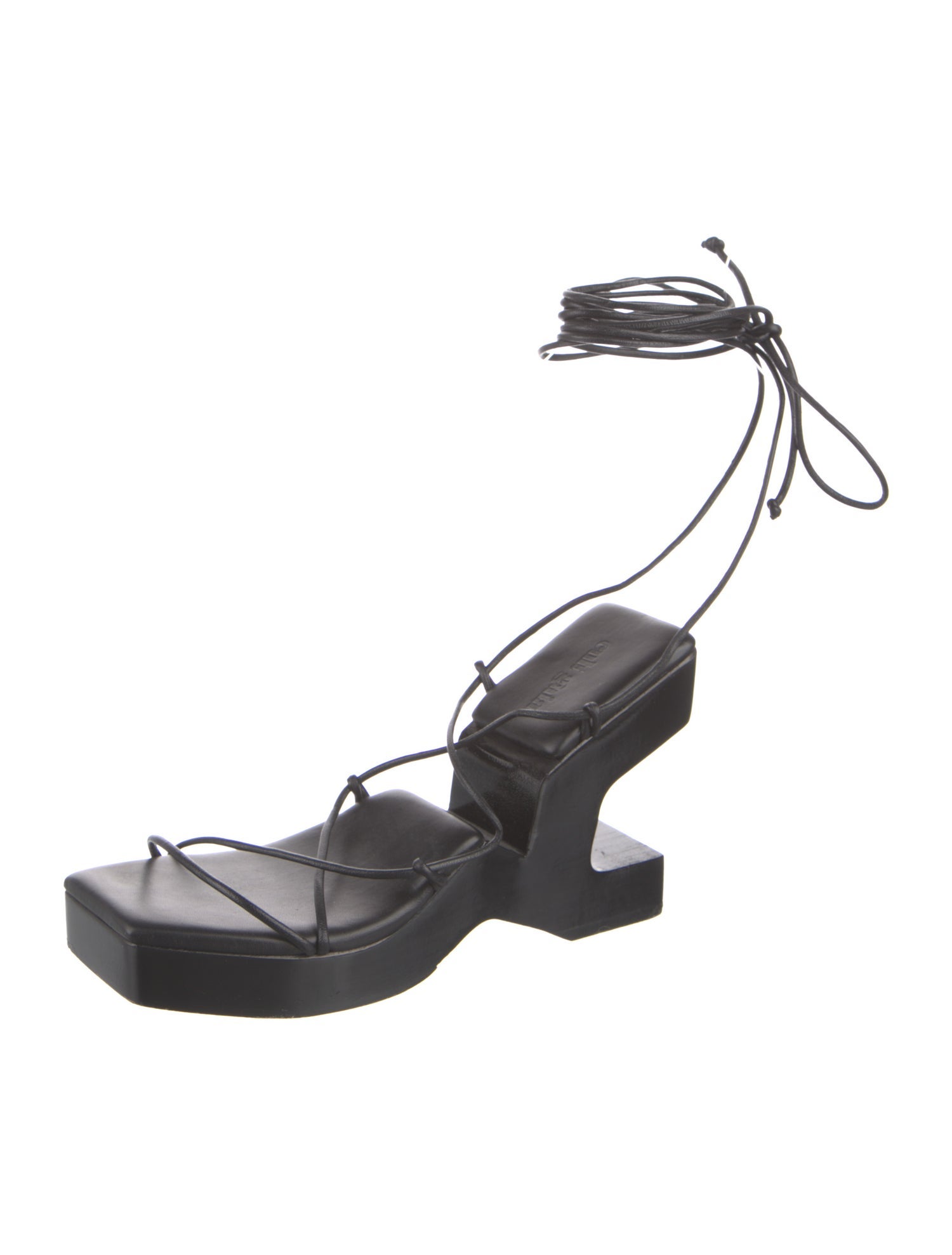 Cult Gaia Leather Gladiator Sandals