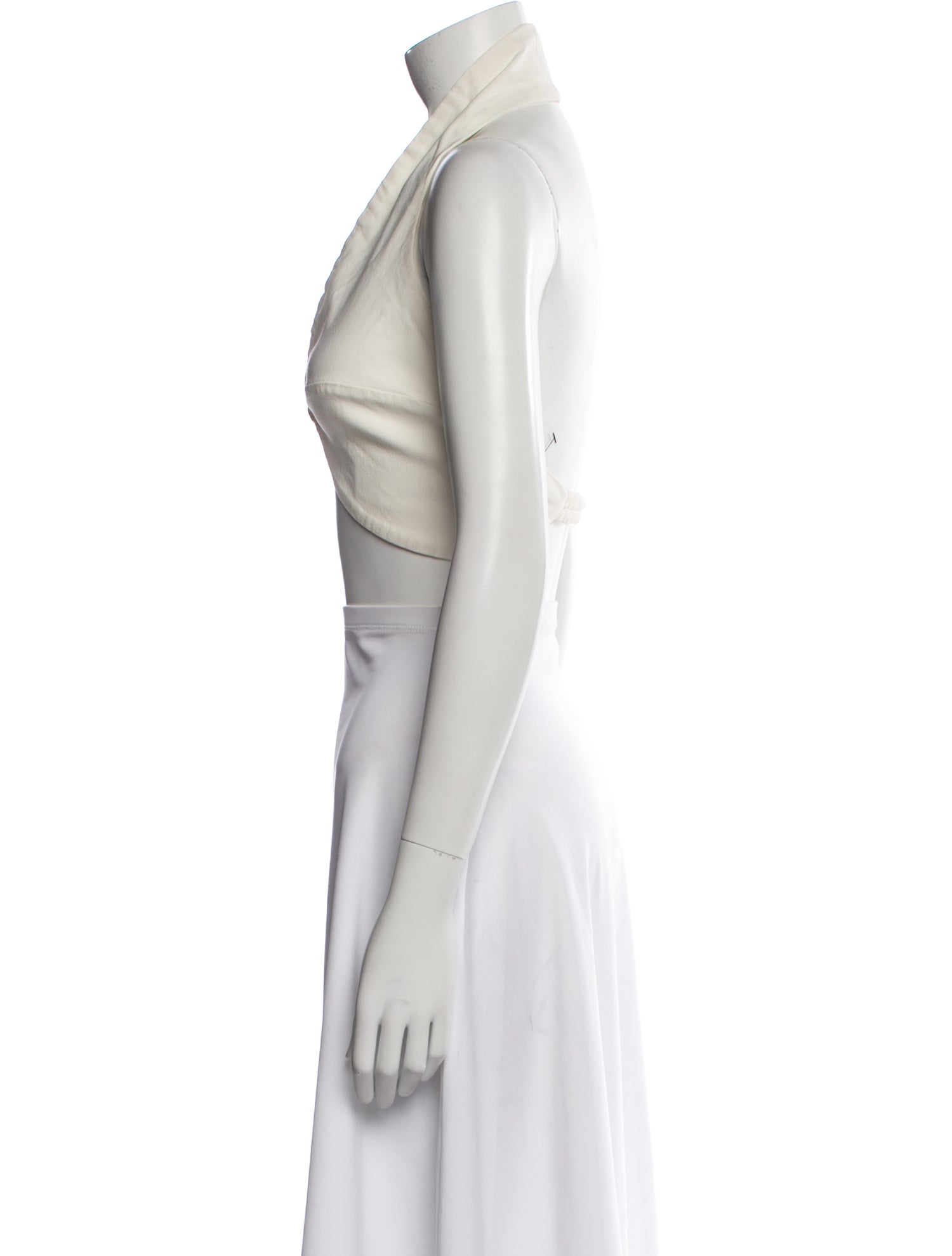 Cult Gaia Halterneck Sleeveless Crop Top