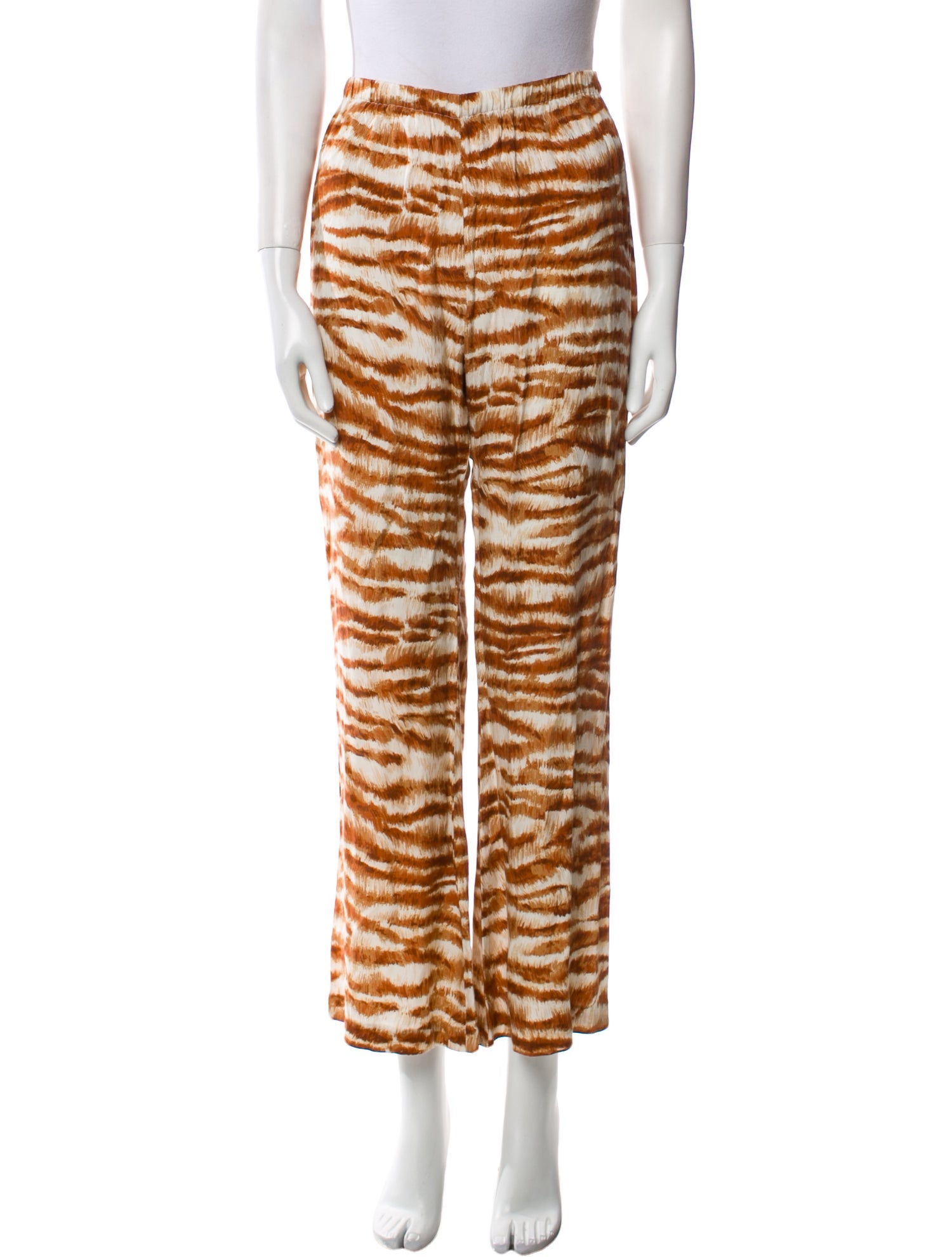Cult Gaia Animal Print Wide Leg Pants