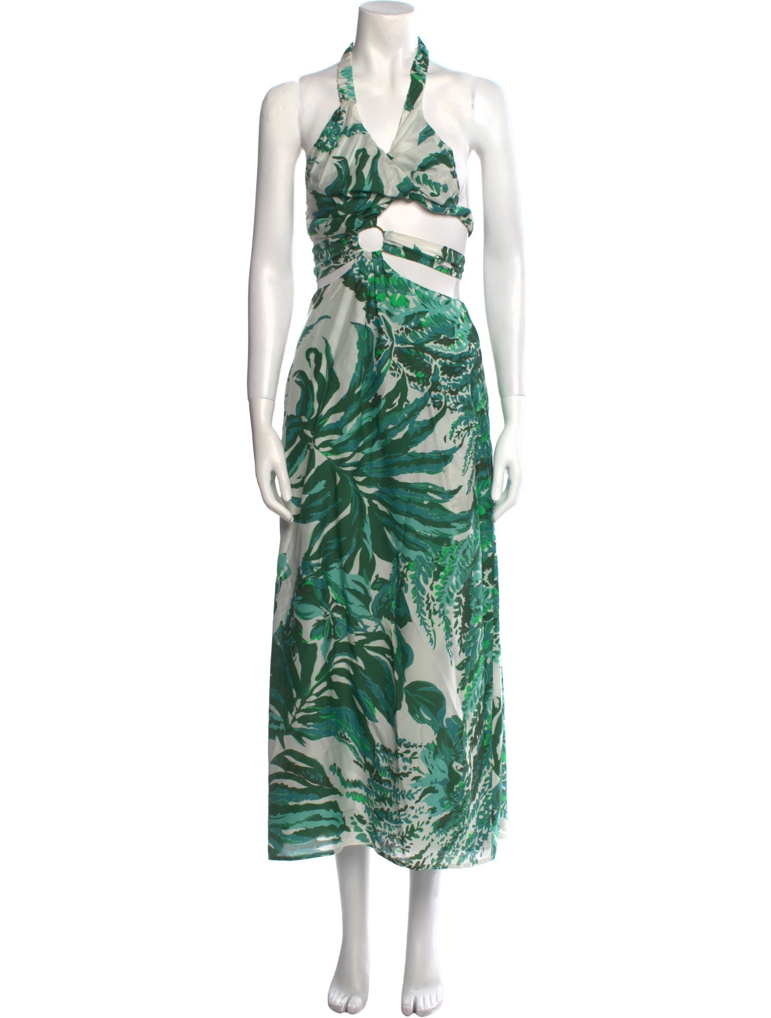 Cult Gaia Printed Long Dress