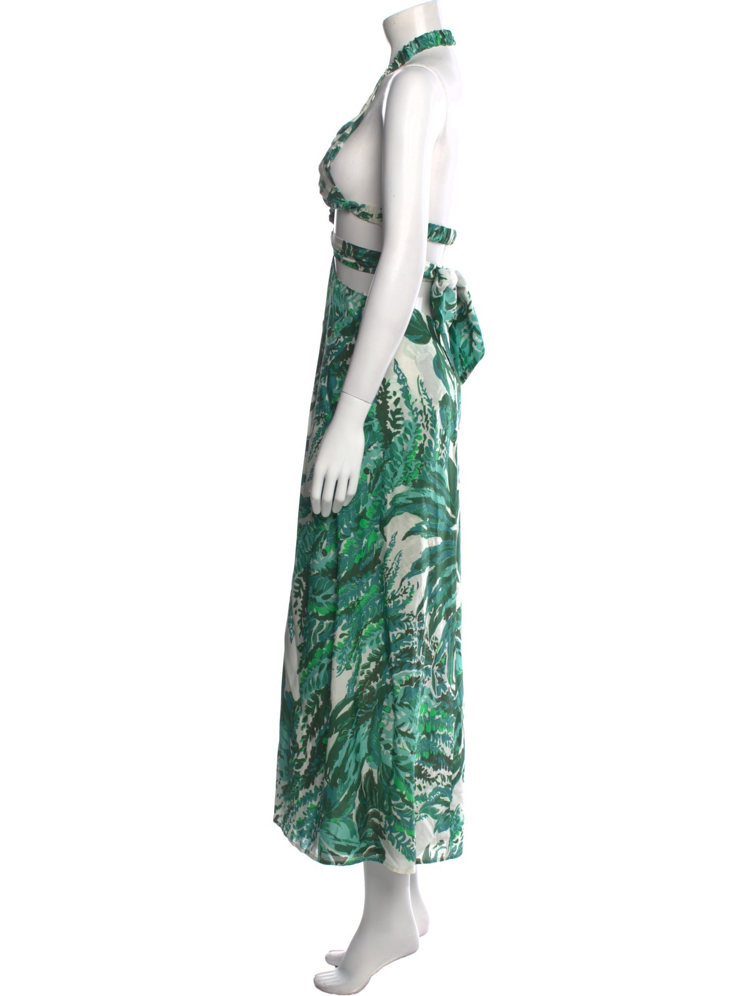 Cult Gaia Printed Long Dress