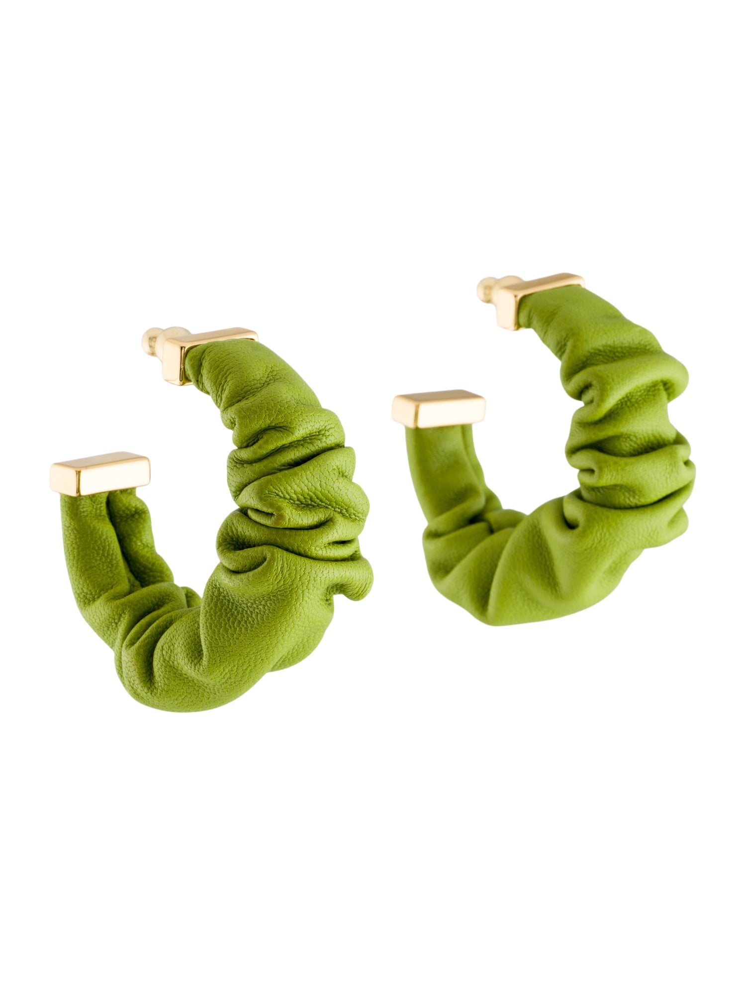 Cult Gaia Leather Sanura Hoop Earring