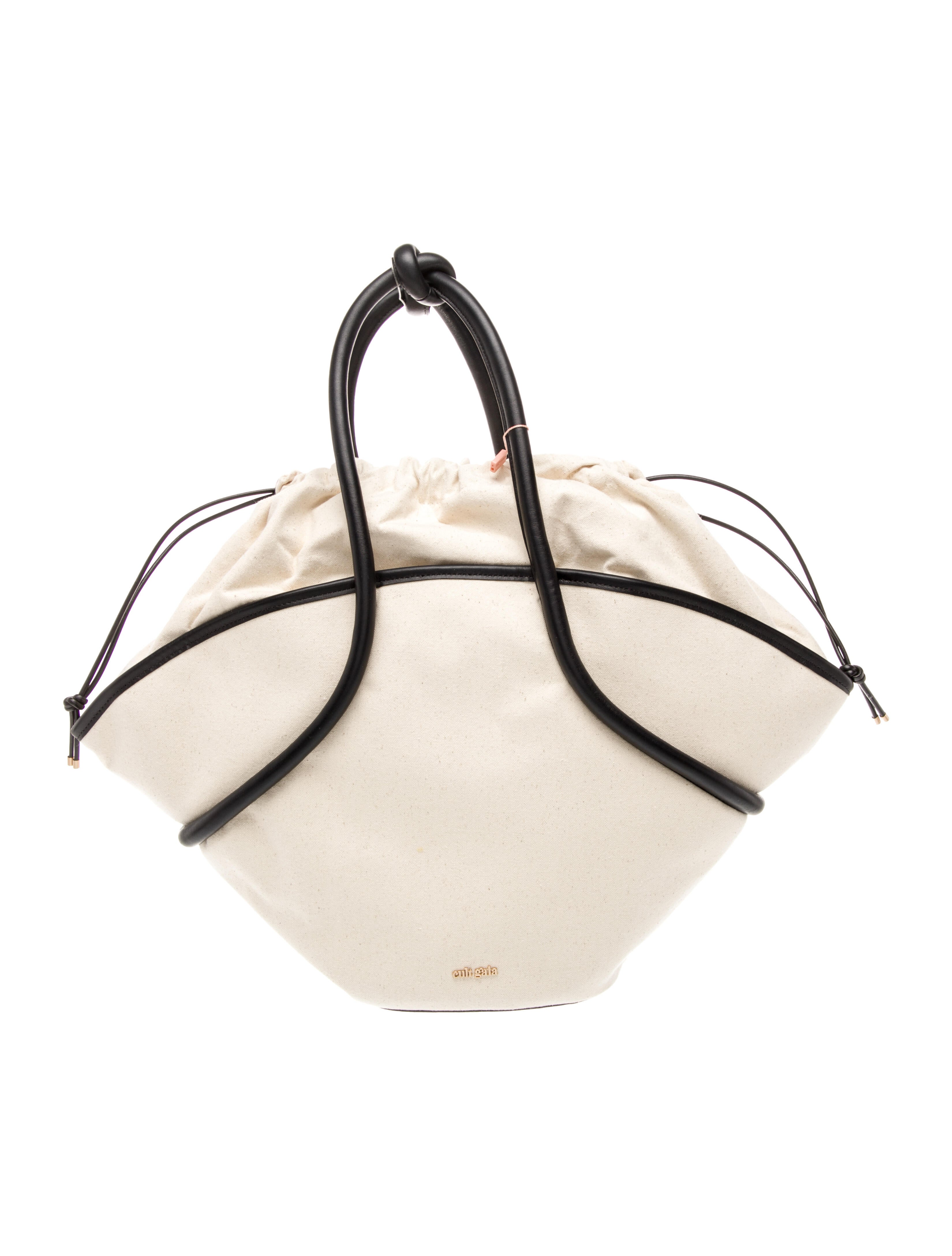 Cult Gaia Canvas Shoulder Bag