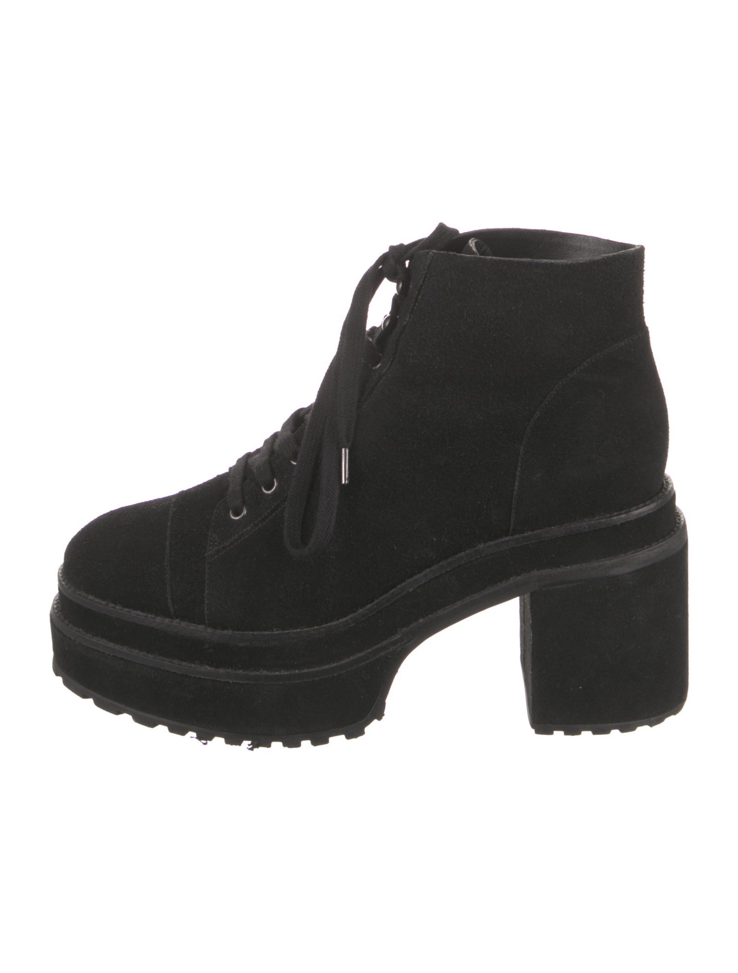 Cult Gaia Suede Lace-Up Boots