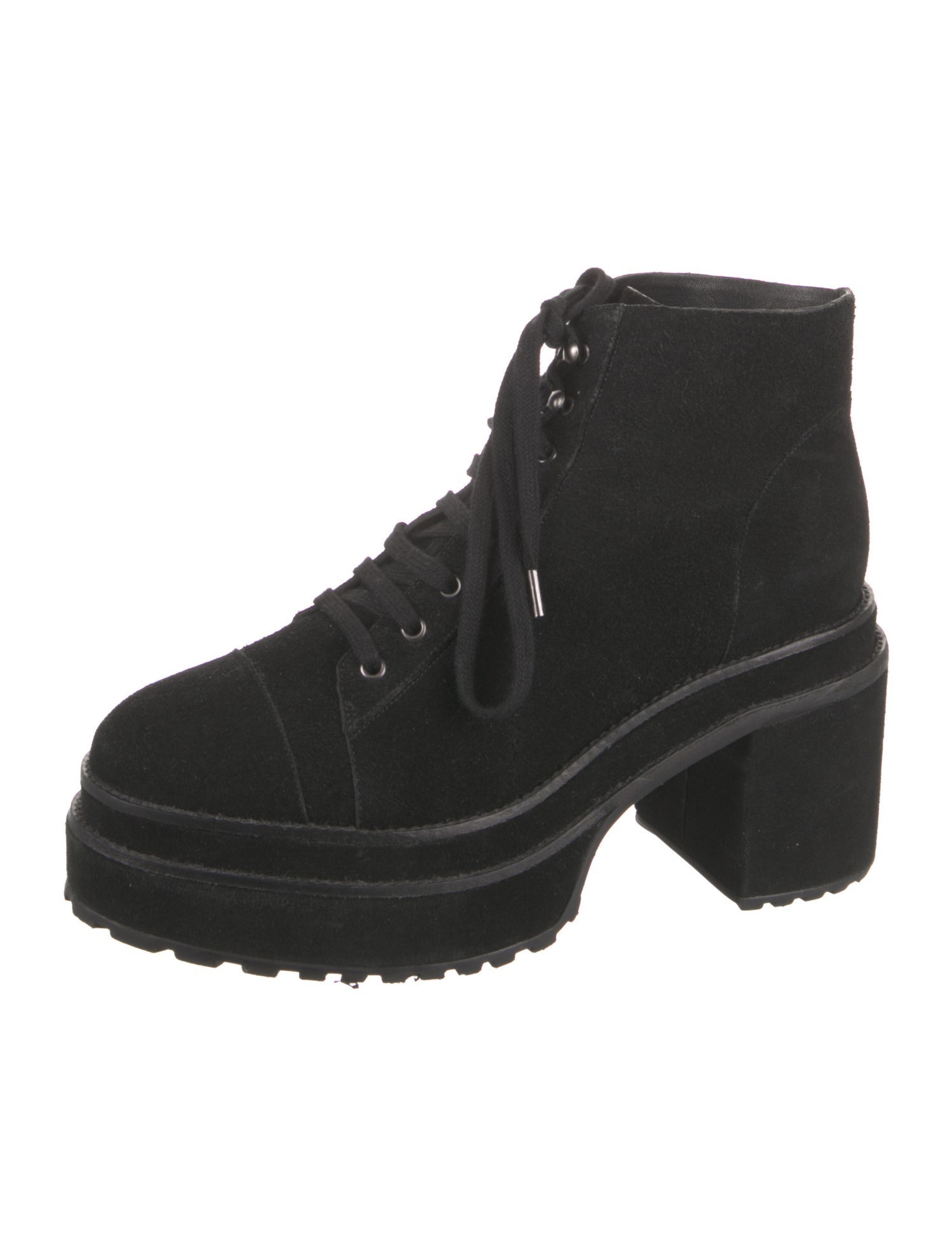 Cult Gaia Suede Lace-Up Boots
