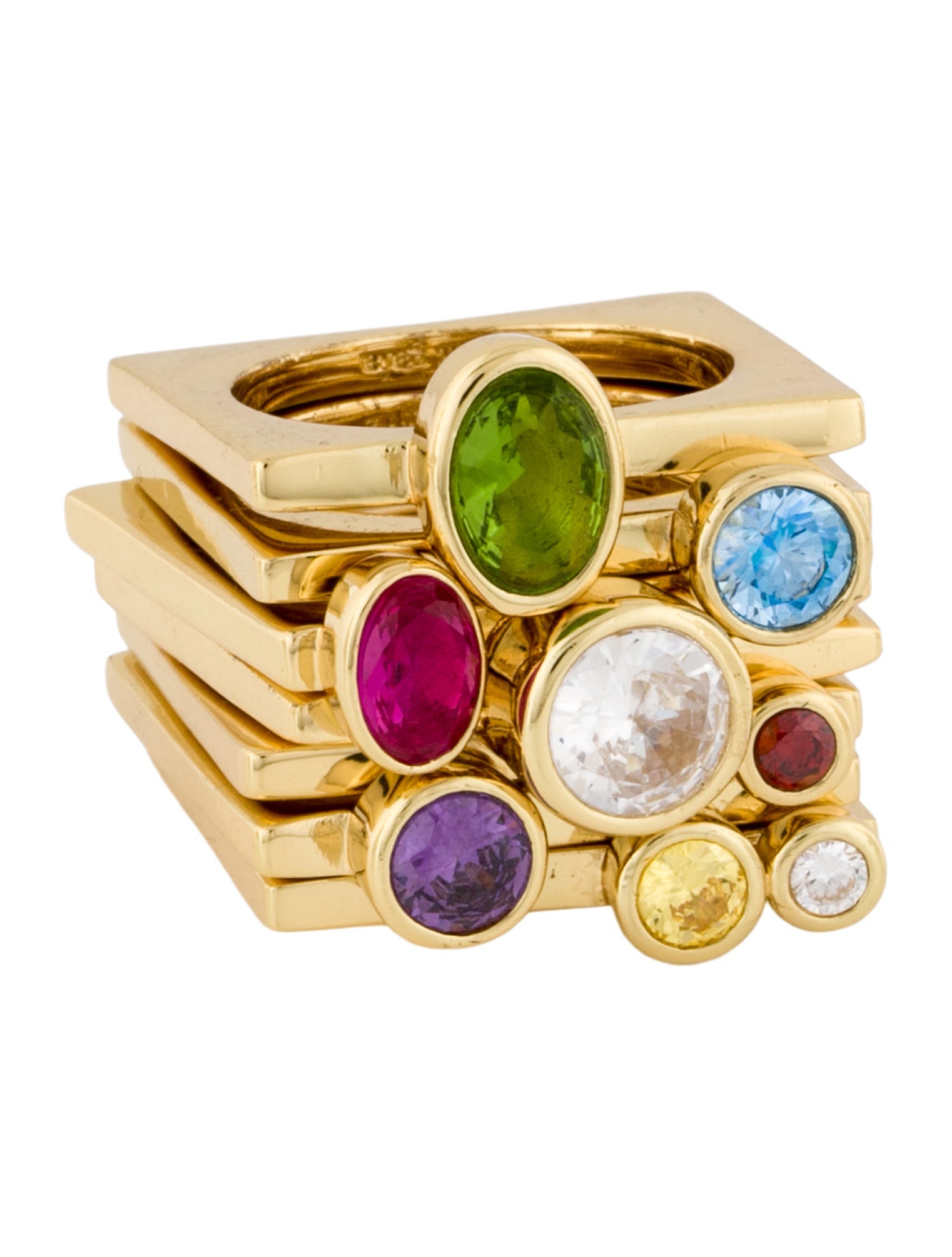 Cult Gaia Cubic Zirconia Cosima Ring Set