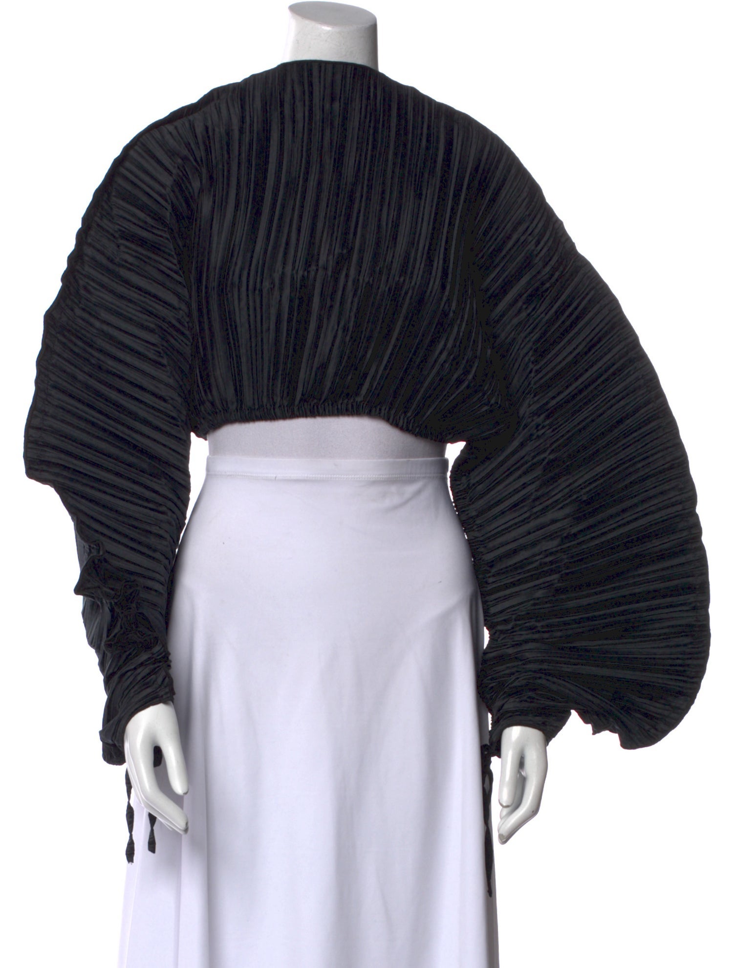 Cult Gaia Off-The-Shoulder Long Sleeve Crop Top