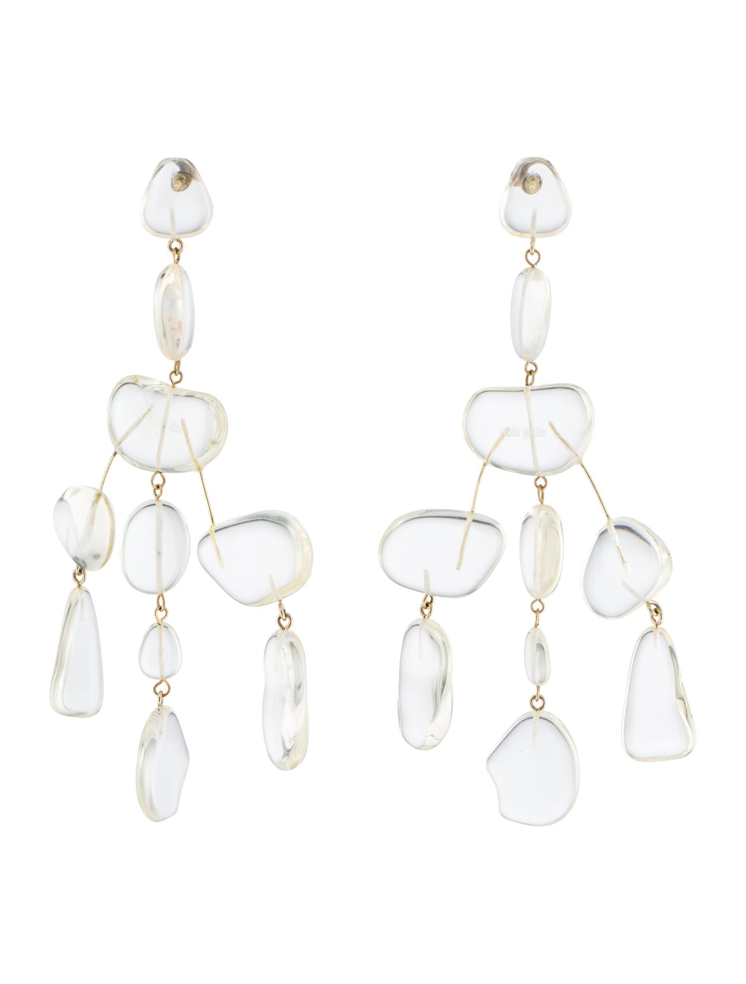 Cult Gaia Acrylic Sloane Chandelier Earrings